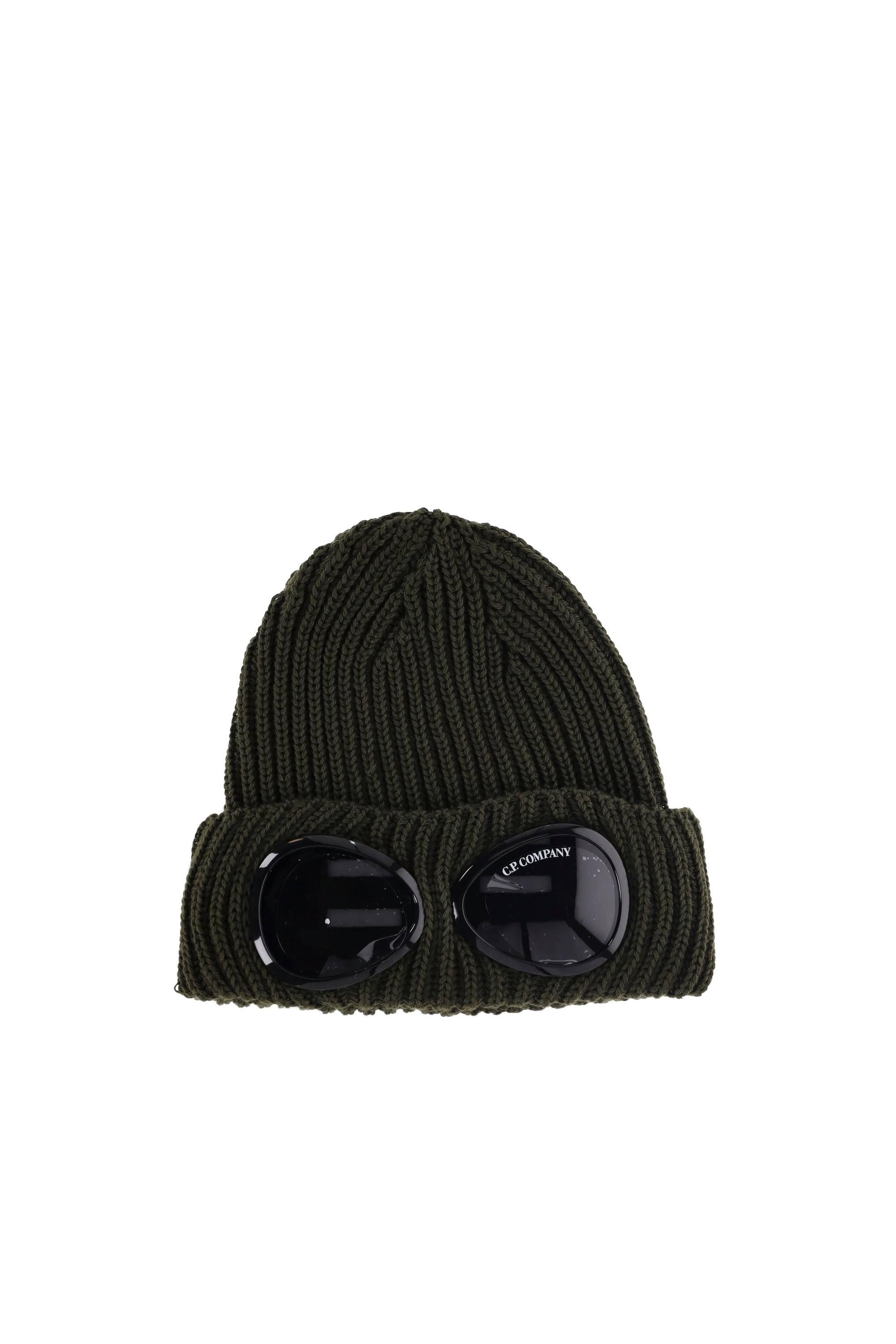CP Company Cuffia in lana a coste con goggle MAC742A00-5509A 683 