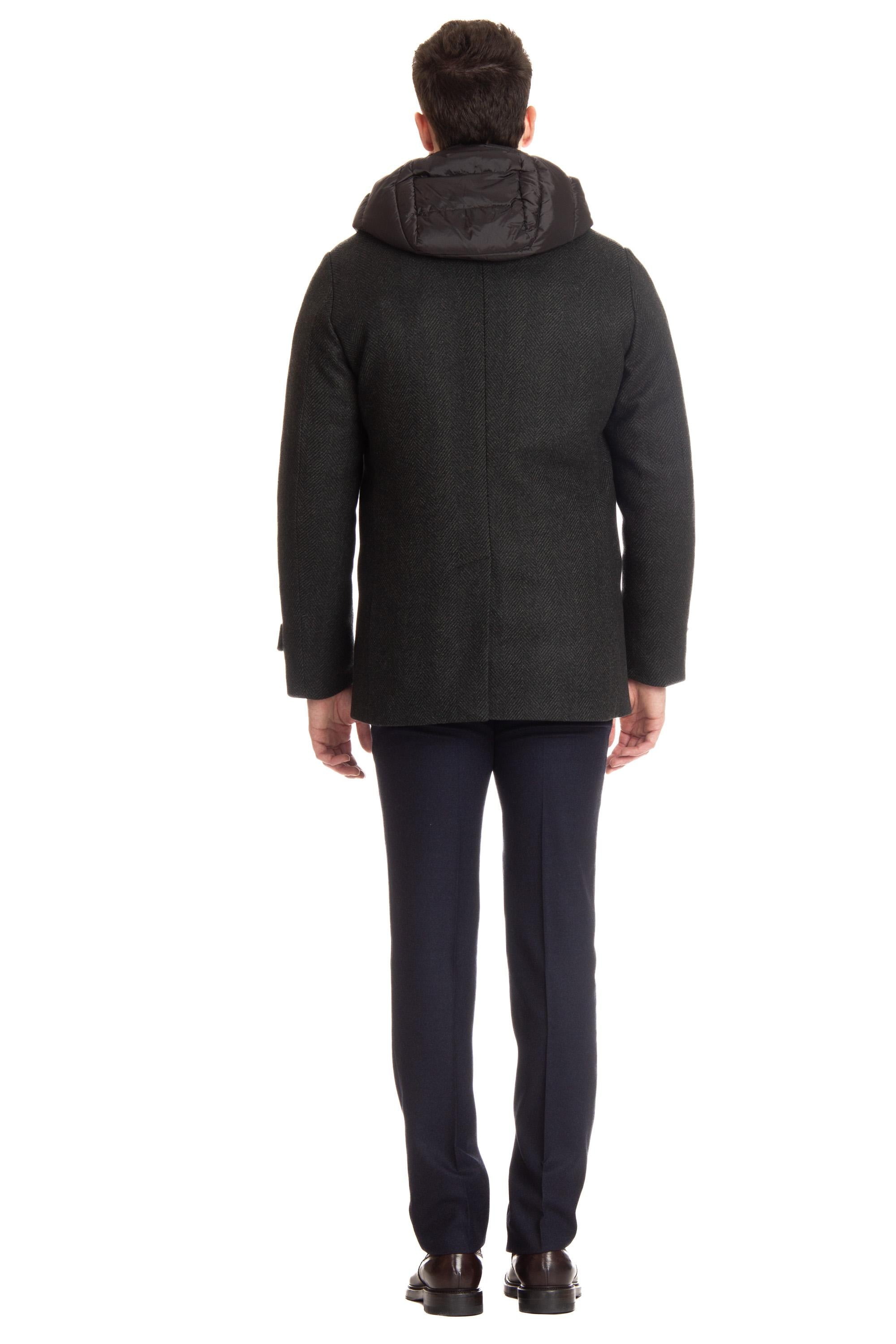 Peacoat doppiopetto in lana resca mod. Eligio-Hd ELIGIO-HD U0312 Moorer 