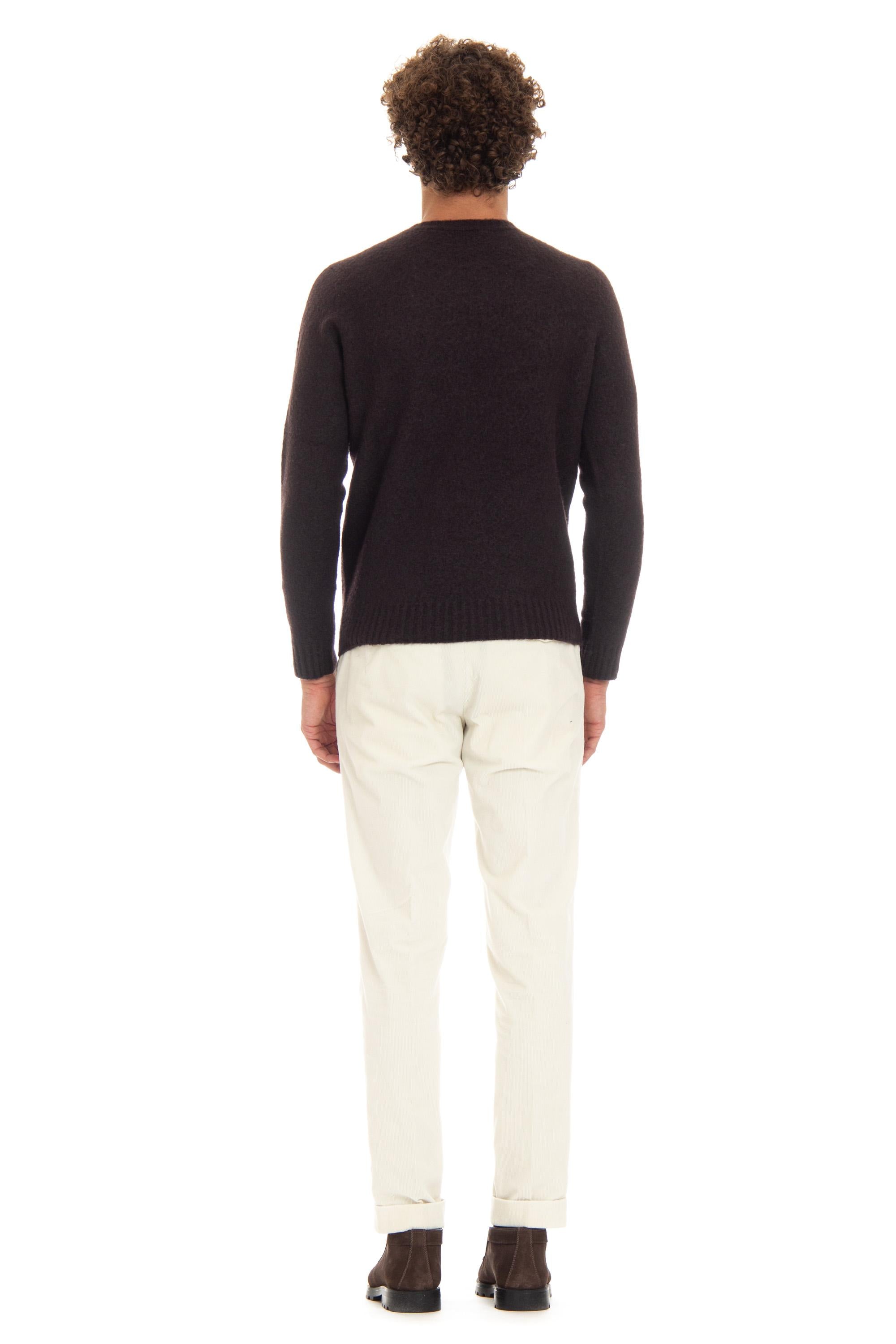Maglia girocollo in lana di agnello garzata D8W103G.4 585 Drumohr 