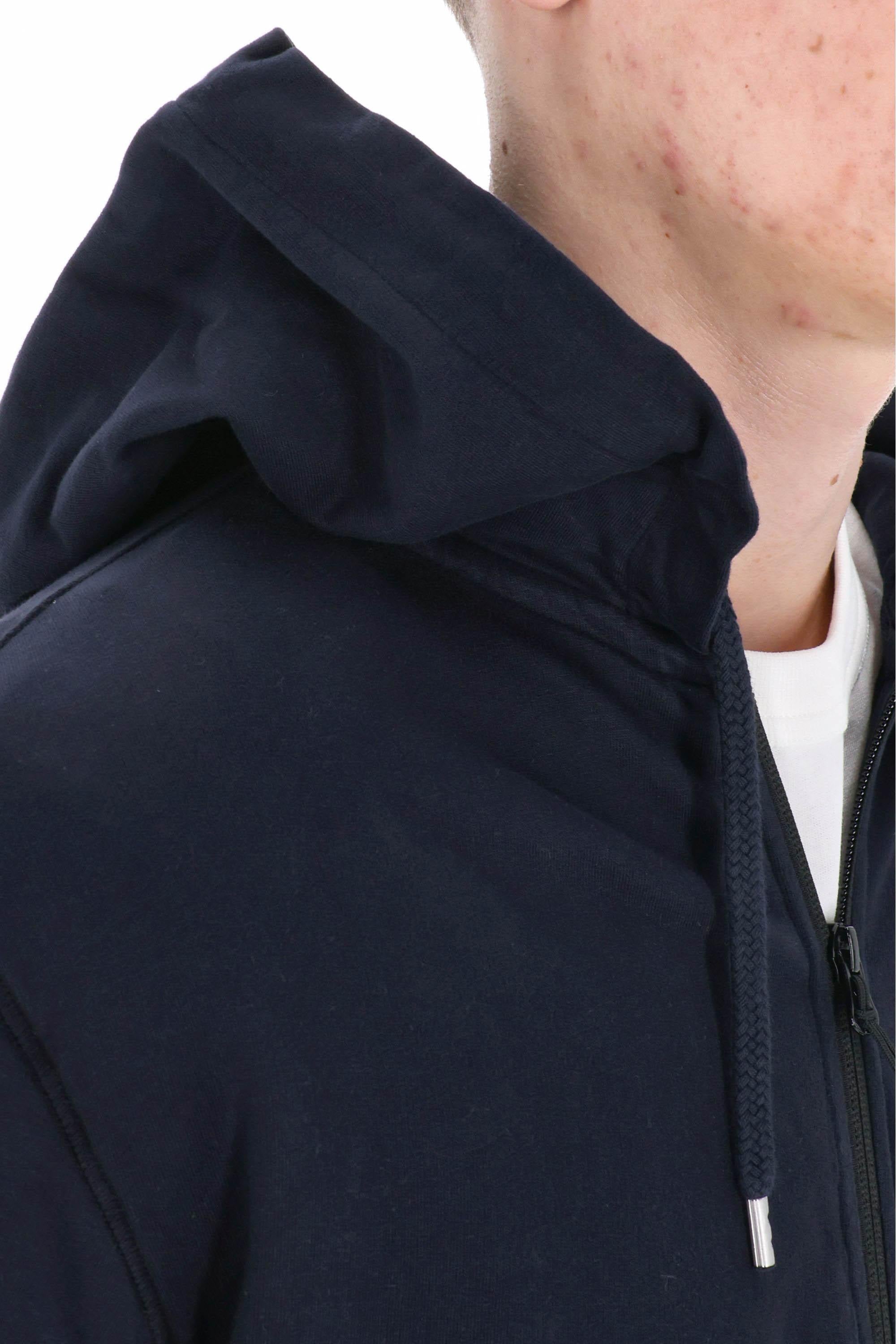 CP Company Felpa in leggero cotone con zip e cappuccio MSS057A00 2246G 888 