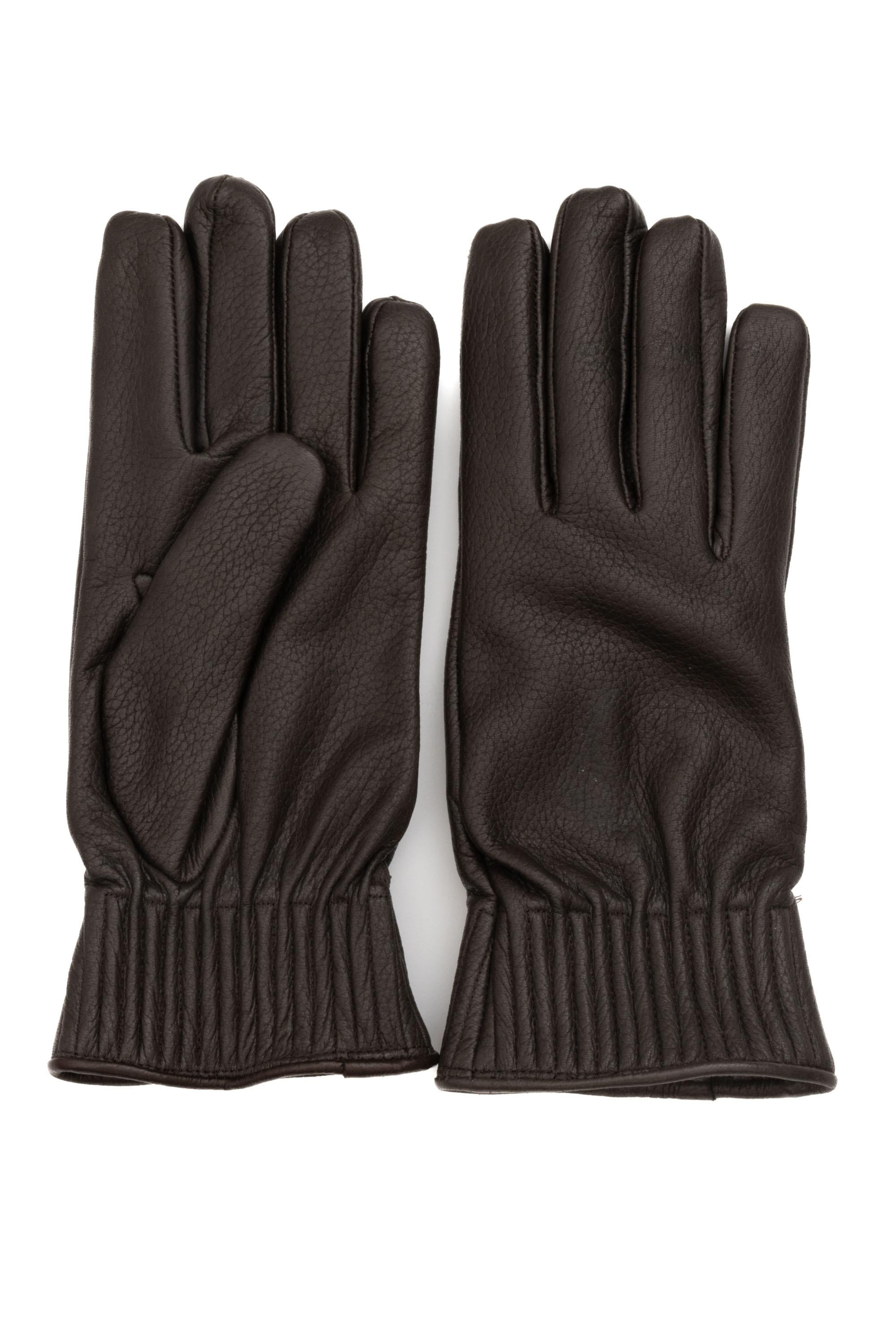 Orciani Guanto in pelle martellata GU0106_DRU/2 T.MORO 