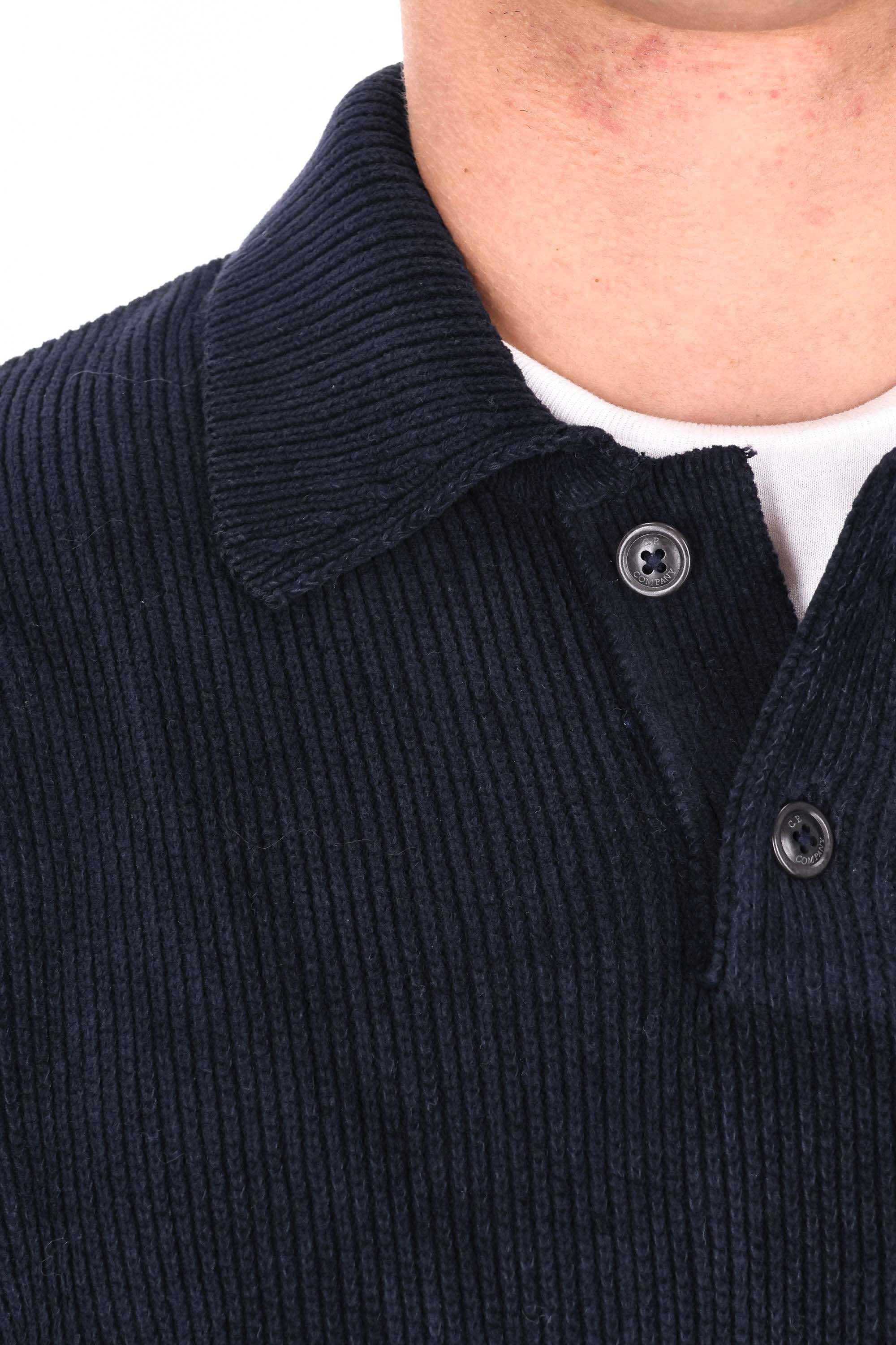 CP Company Polo-felpa in ciniglia di cotone MKN021A00-5558G 888 