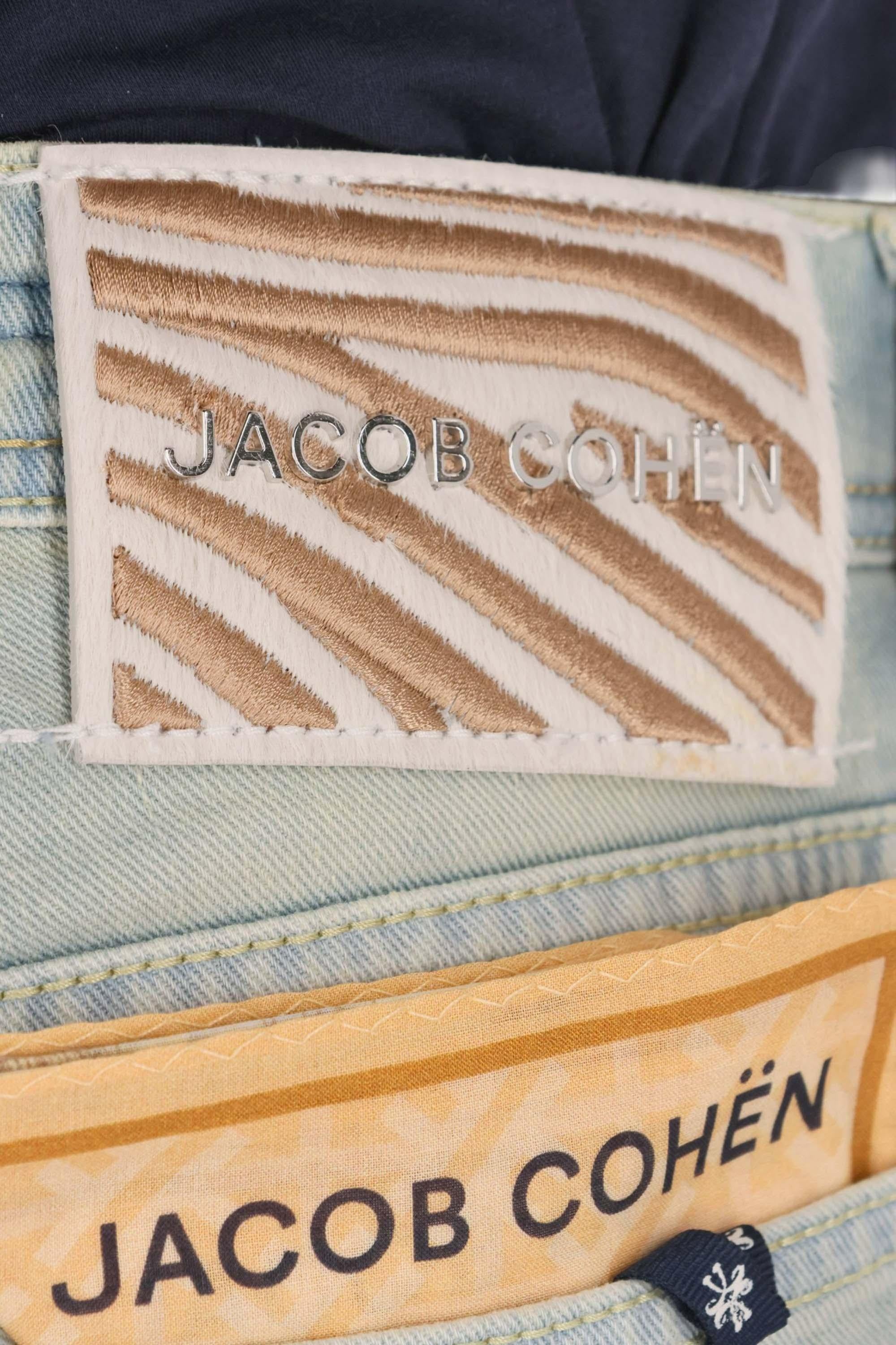 Jacob Cohen Jeans sabbiato in cotone comfort Nick fit QM006-078-S2851 300D 