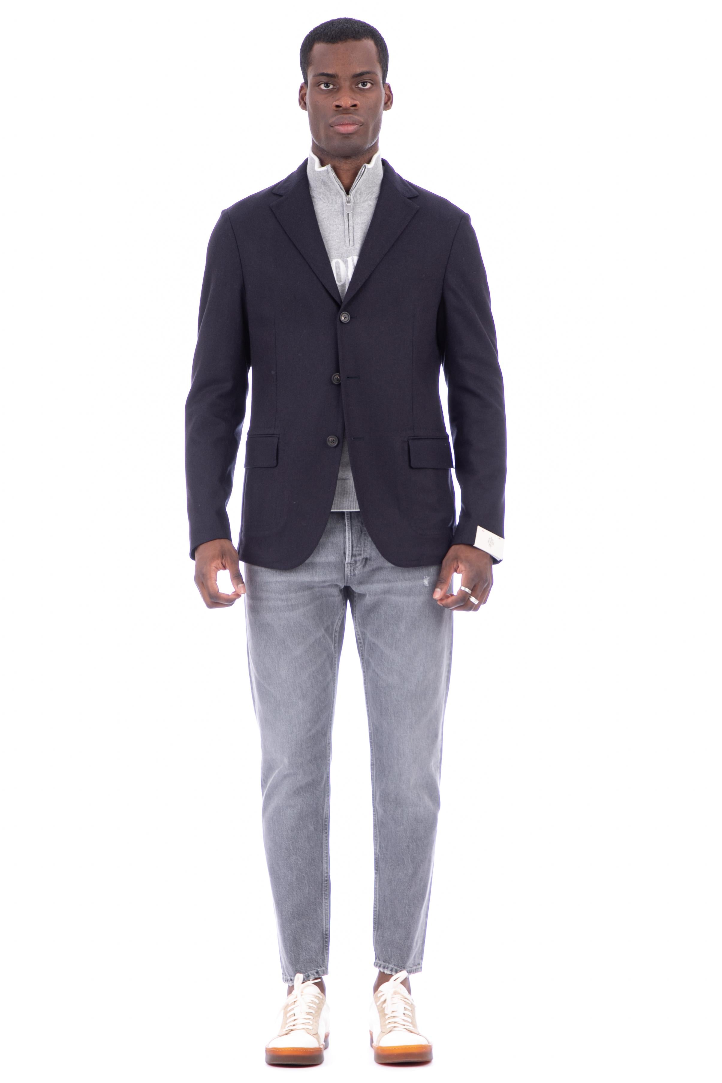 Eleventy Giacca in jersey di lana F70GIAF03 TES0F139 19 