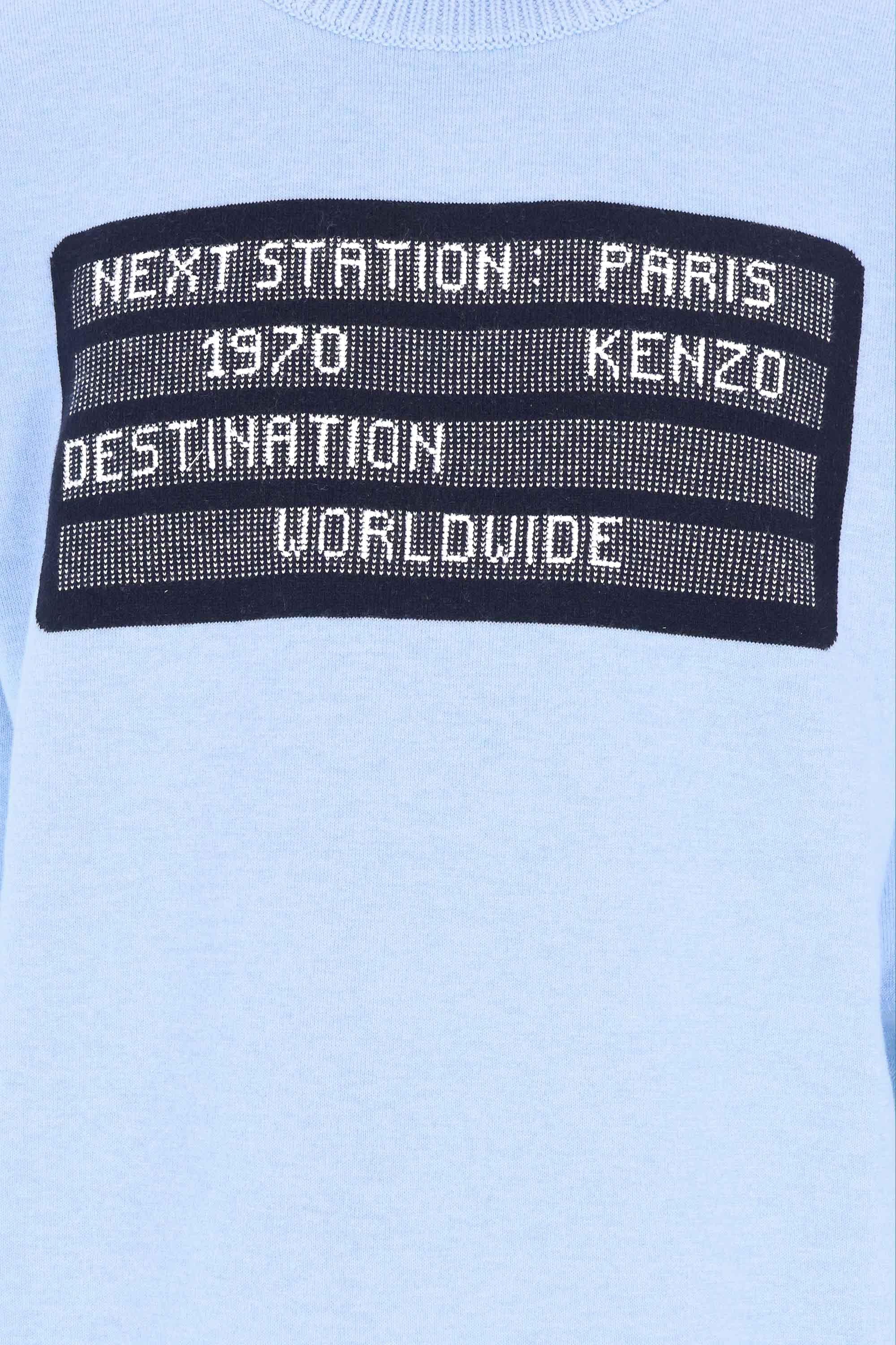 Kenzo Maglia girocollo in misto lana City jumper FF65PU7473CE 64 