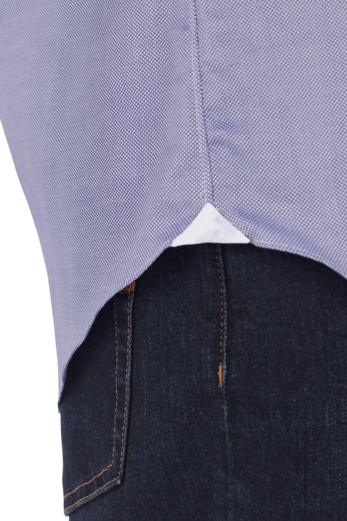 Finamore Camicia in cotone cangiante royal oxford linea Milano ML 460188 C0786 03 