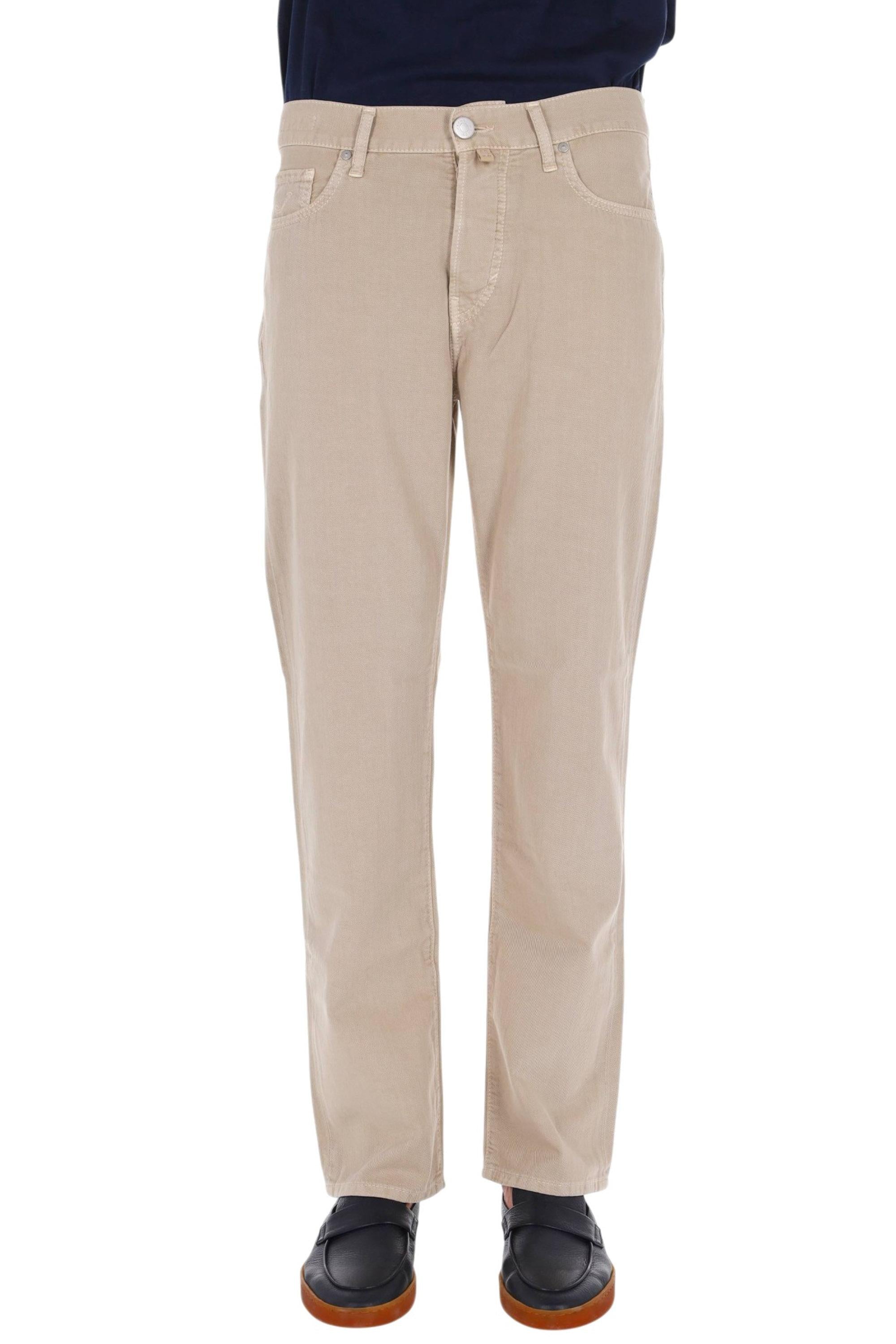 Jacob Cohen Jeans in puro cotone etichetta pelle Edo fit QE031-036-T864A/2 C99 