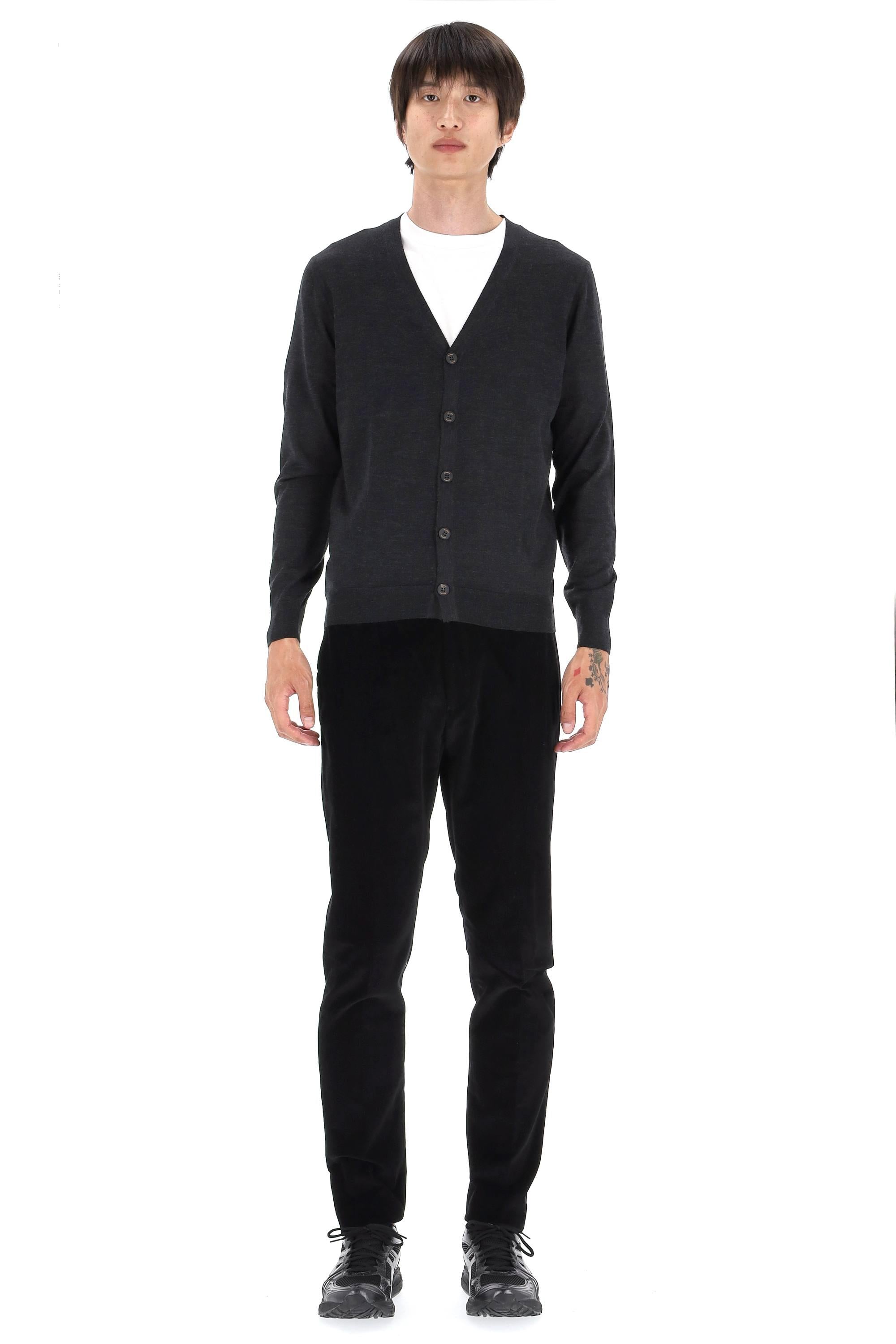 Cardigan in lana extrafine super 140's D0D109L 680 Drumohr 