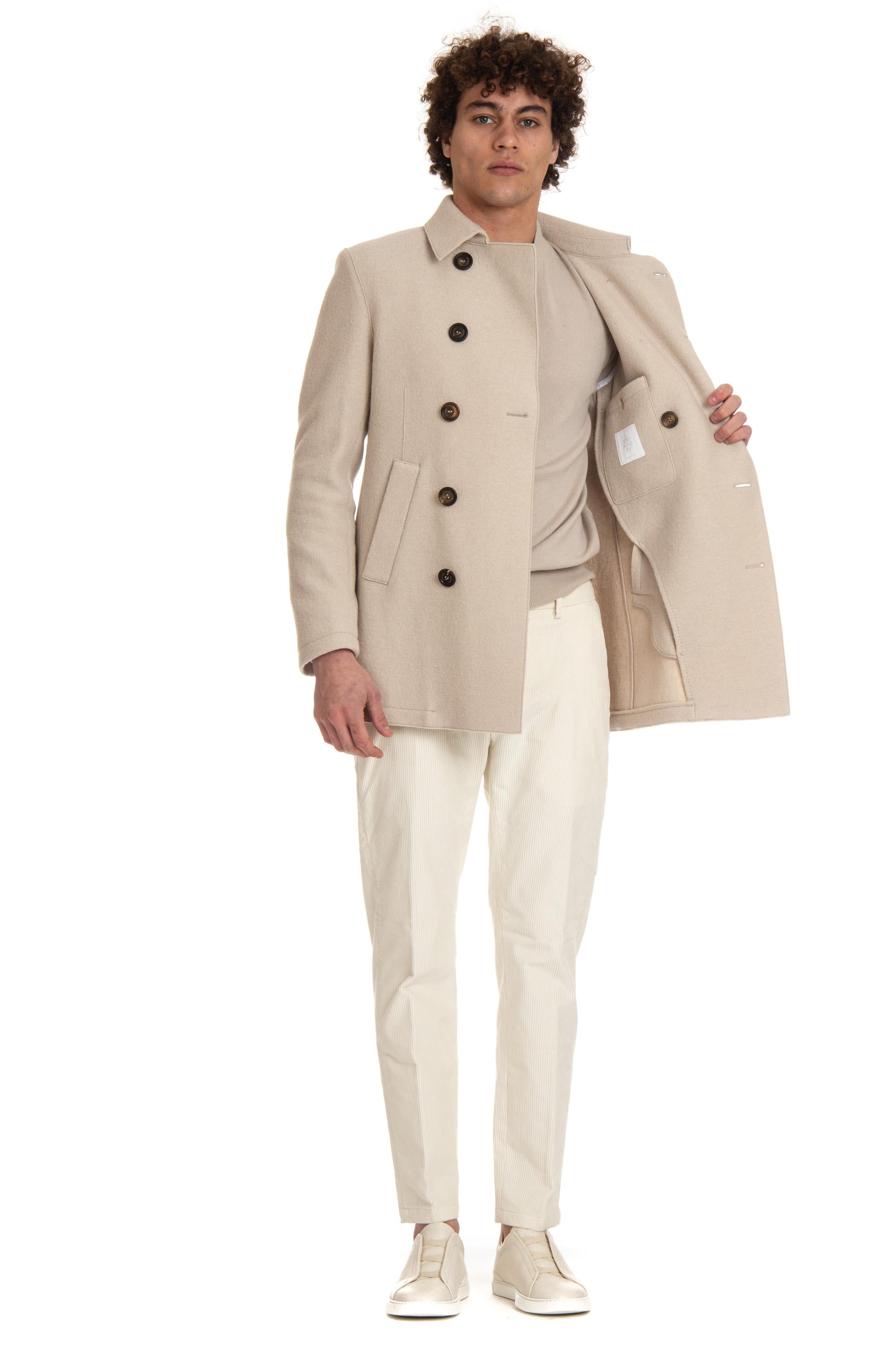Peacoat in lana cotta H70CAPF08 CAS24004 00 Eleventy 