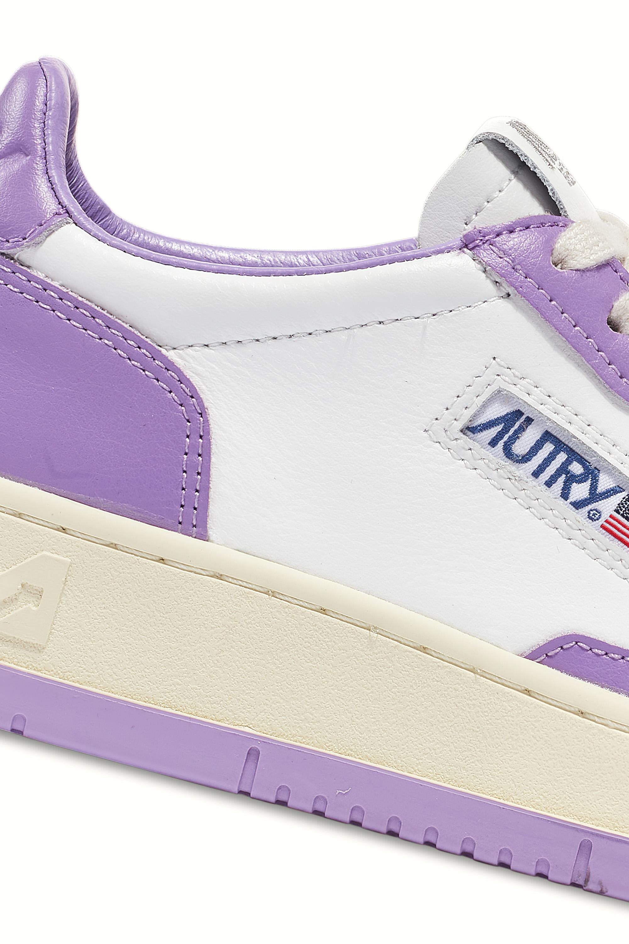 Sneaker donna Medalist bicolor in pelle AULW WB43 WHT/ENG Autry 