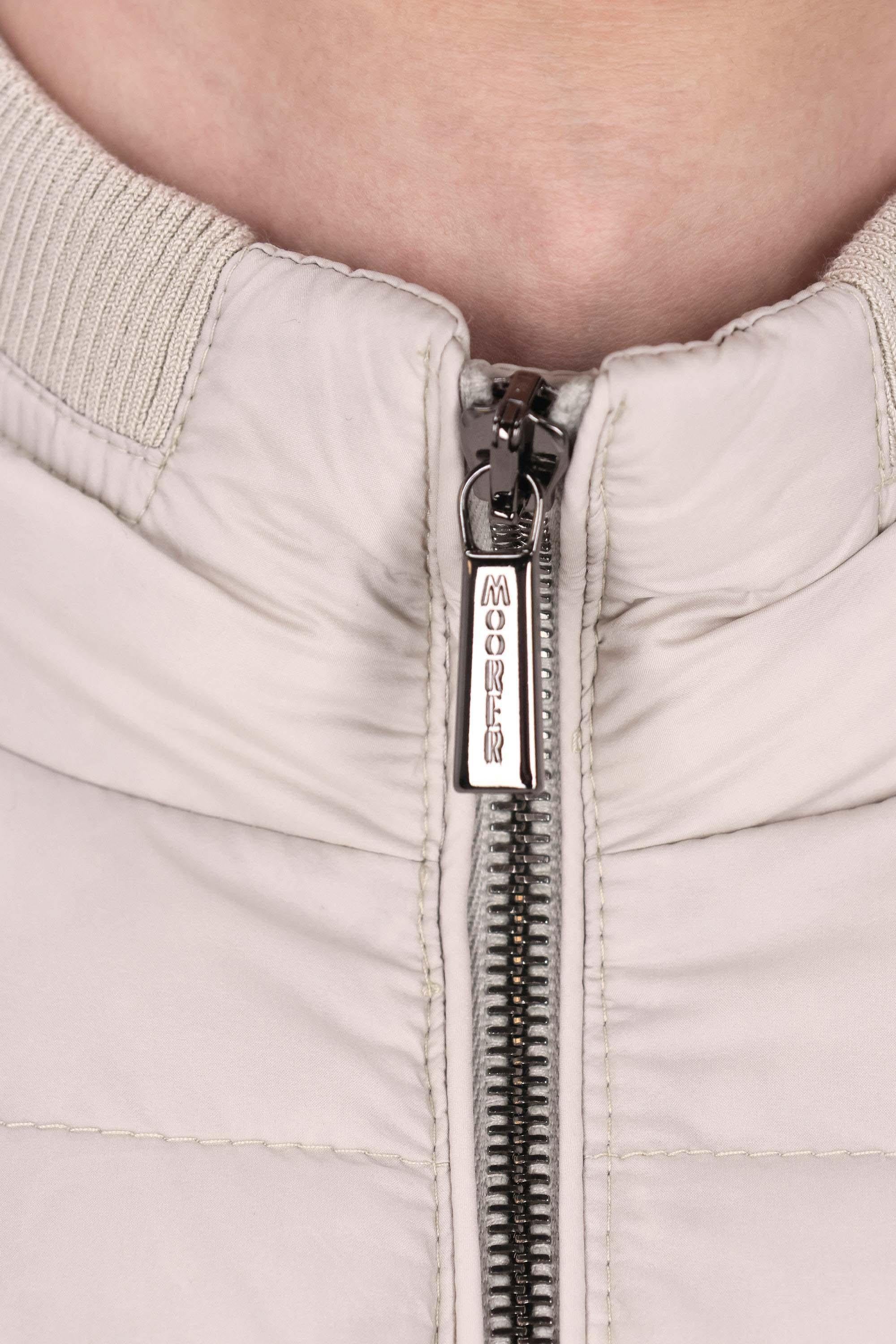 Moorer Piumino bomber con maniche in maglia mod. Cattaneo-S3r CATTANEO-S3R MANDORLA 