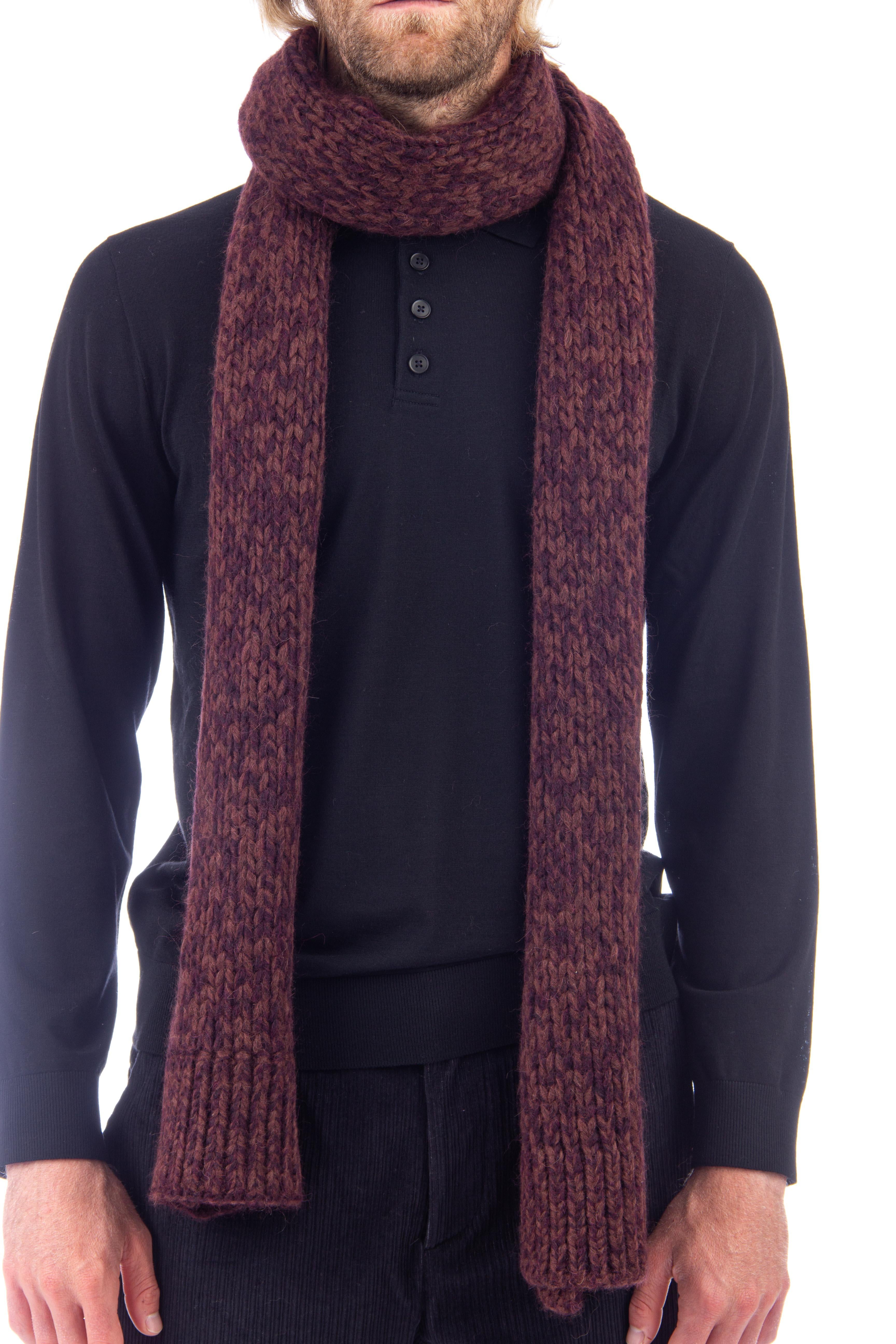 Sciarpa mouline' in alpaca-lana RM51050/2 RM5136 Roberto Collina 