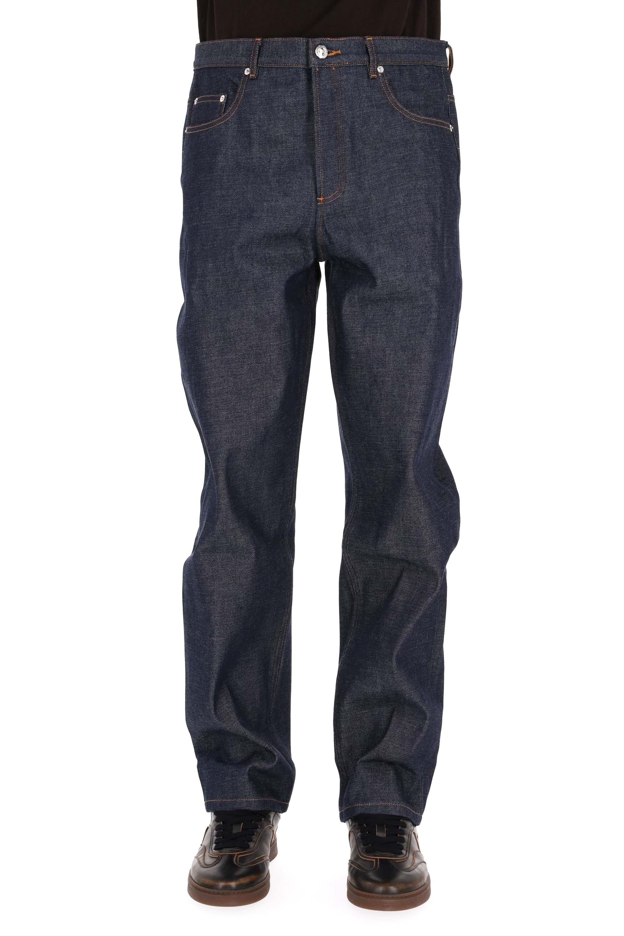 A.P.C. Jeans denim in puro cotone straight fit CODBS-M09156 IAI-INDIGO 