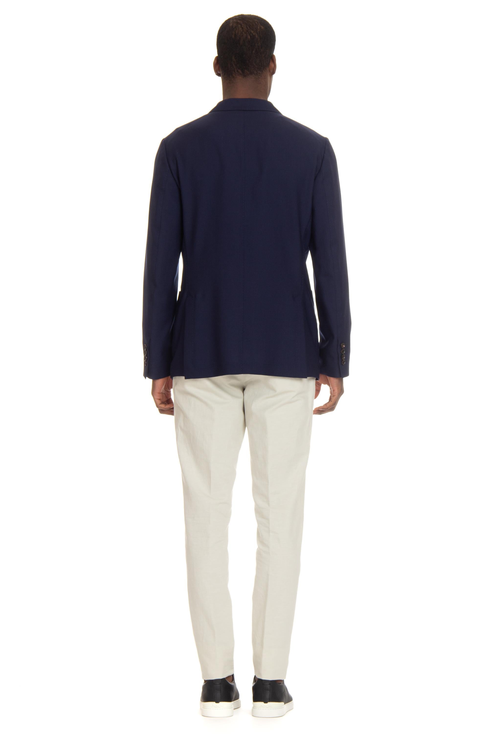 Colombo Giacca Robert destrutturata in cashmere pettinato 4.0 GI00251/N/7806 BLU NAVY 