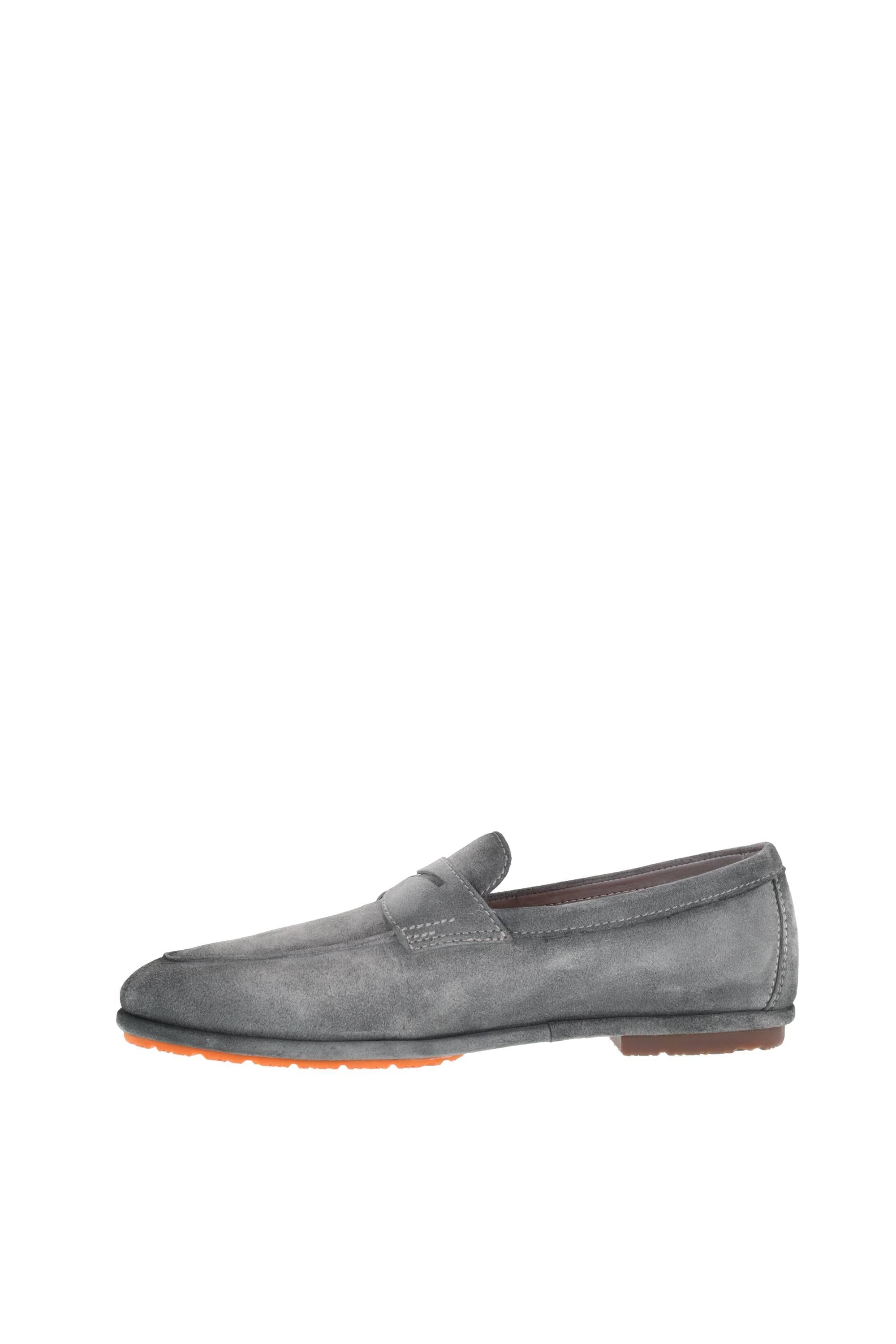Santoni Mocassino Driver penny in camoscio Seta mod. Carlo MCNC19298SI6SEAA G18 