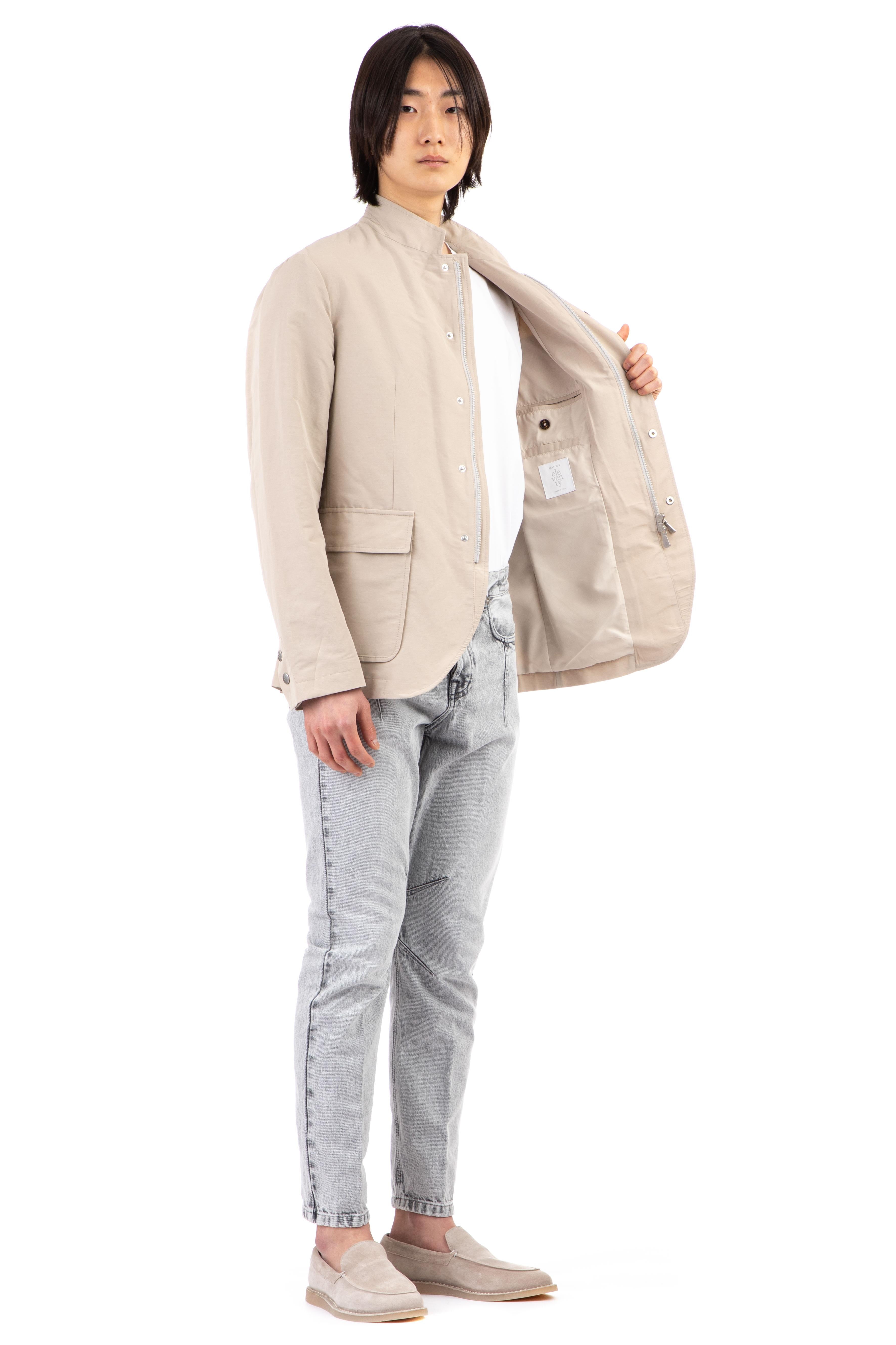 Eleventy Snap jacket in lino zegna G75GIAD02 TES0G185 02 