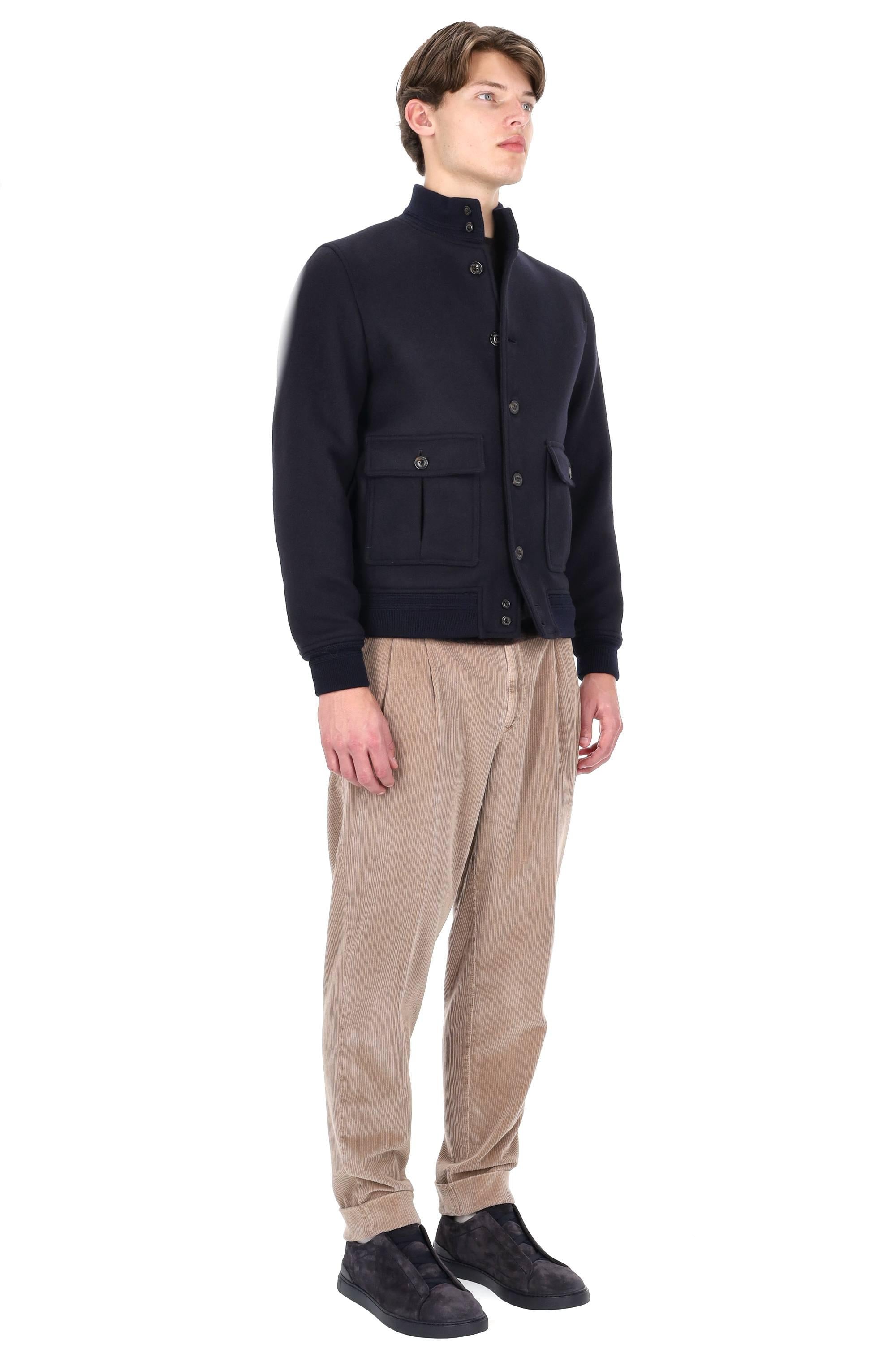 Valstar Giubbotto bomber valstarino in lana diagonale 407A.B050 9608 