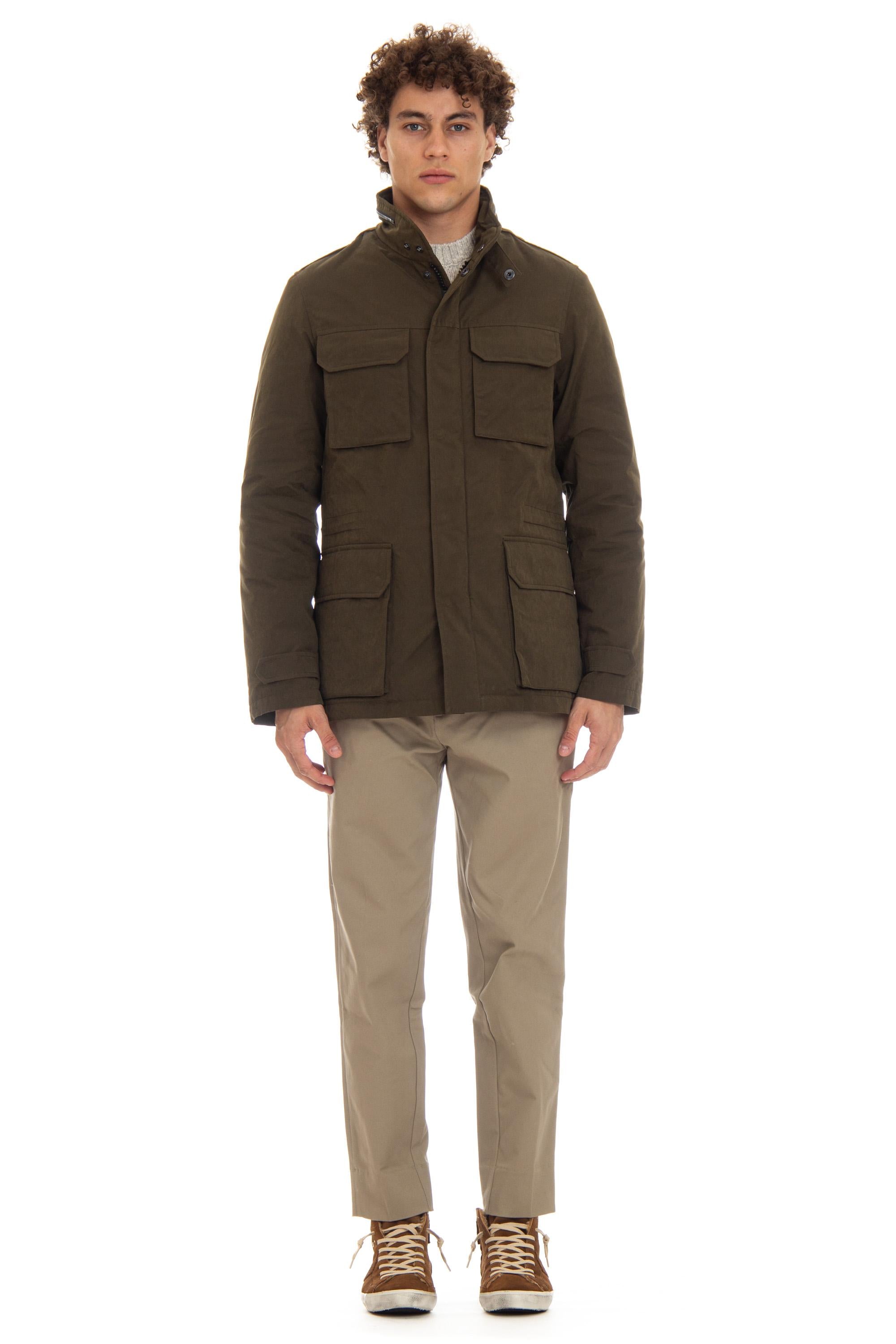 Field jacket in cotone spalmato imbottita in piuma H456 96104 15 Sealup 