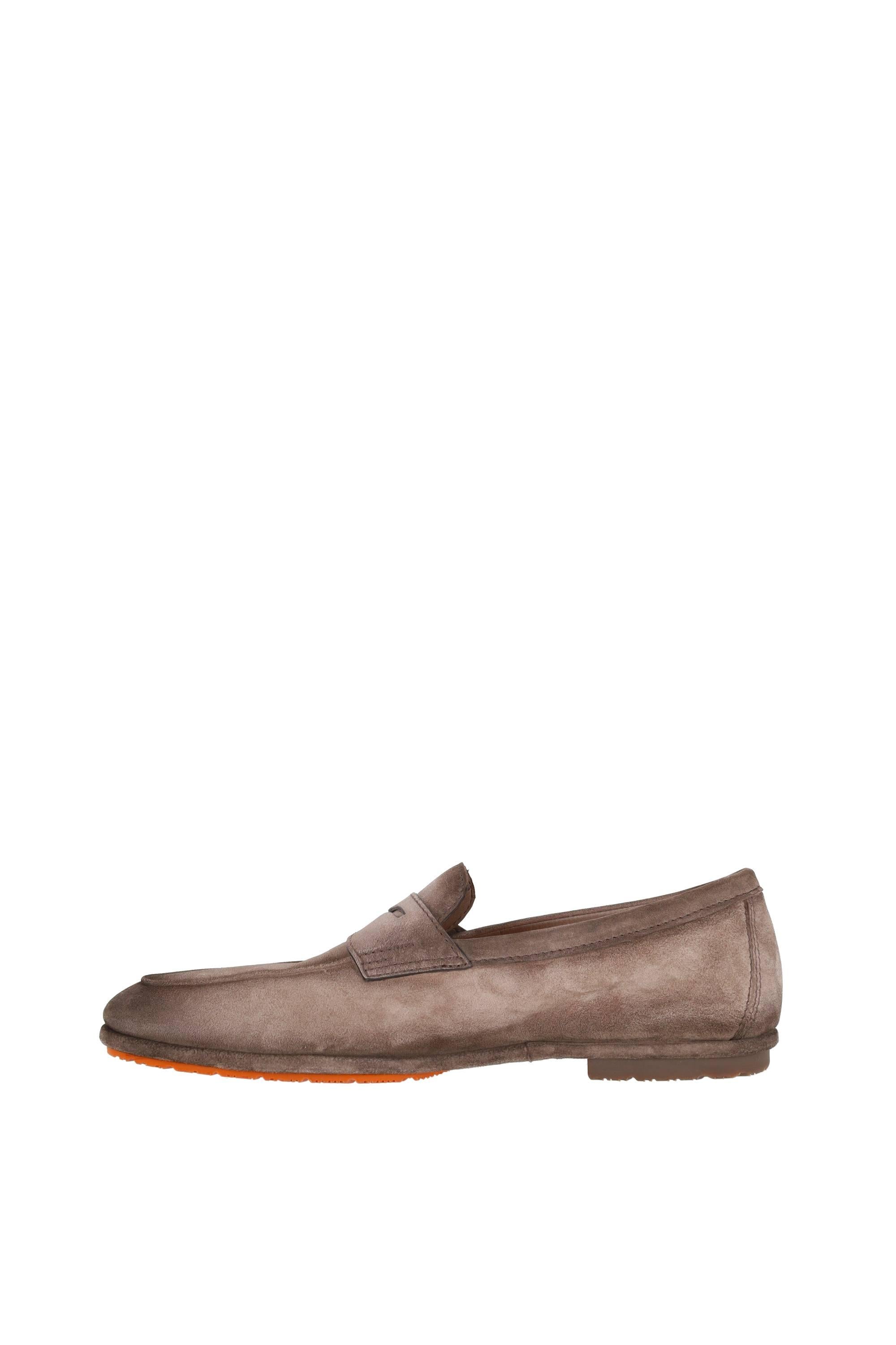 Santoni Mocassino Driver penny in camoscio Seta mod. Carlo MCNC19298SI6SEAA/2 M72 