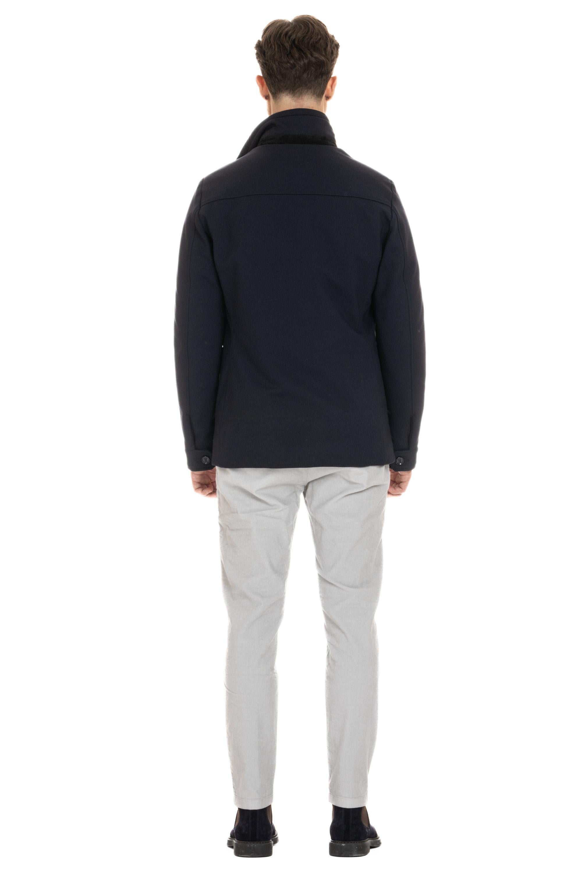 Peacoat imbottito modello Bas-Tz BAS-TZ DARK BLU Moorer 