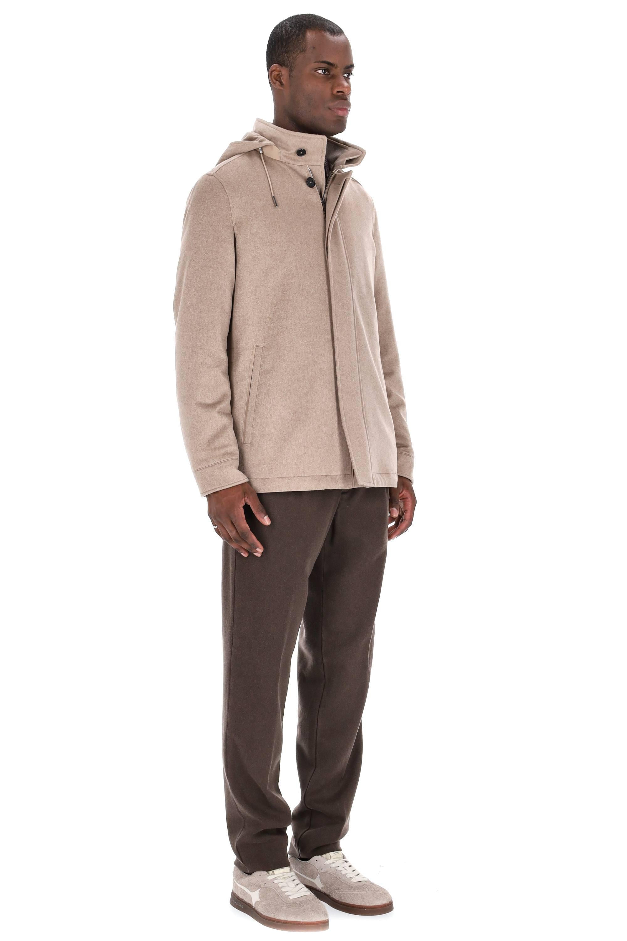 Car coat in Oasi Cashmere con cappuccio staccabile UGT42A2-7210 N92 Zegna 