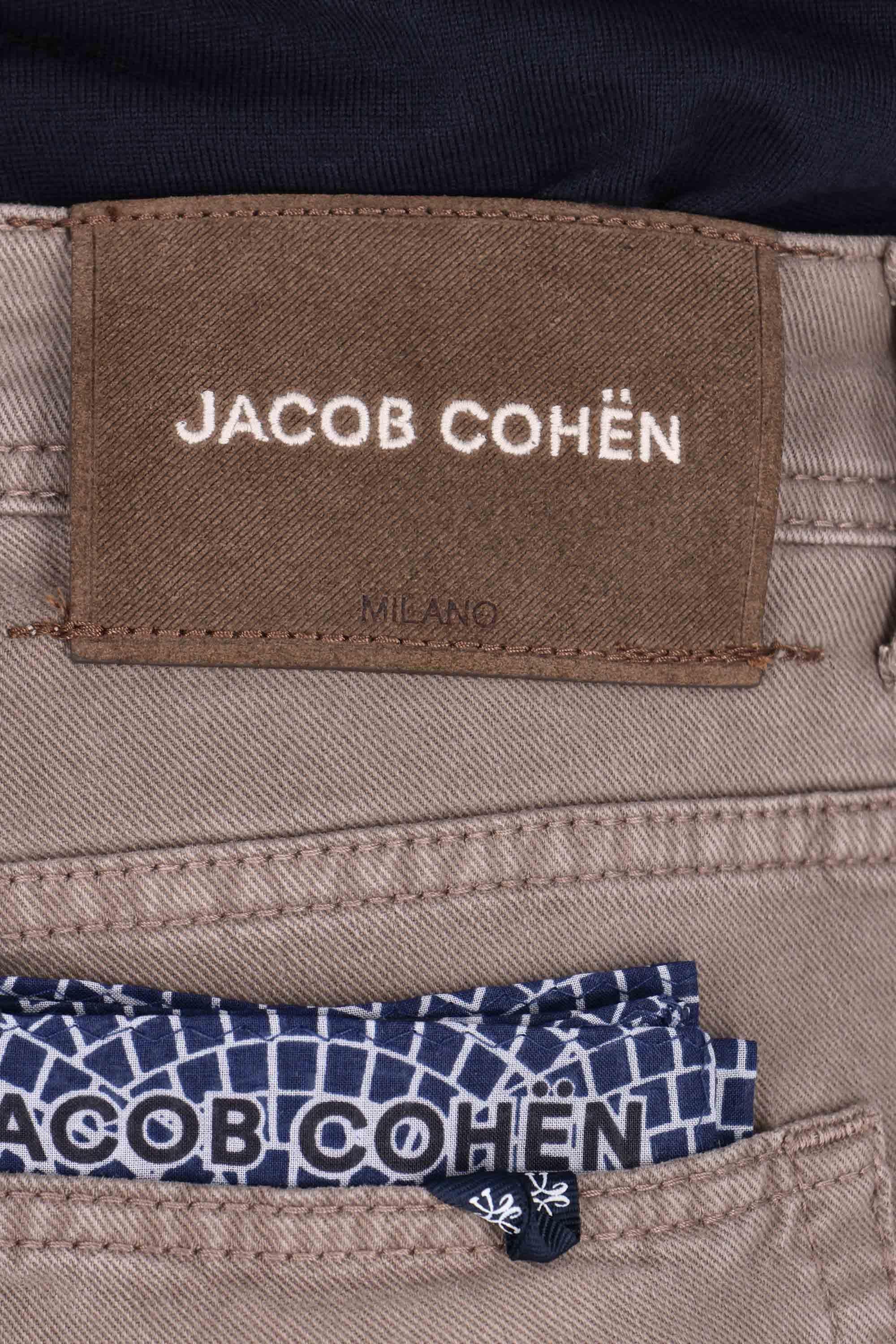 Jacob Cohen 5 tasche color in cotone mano pesca Scott fit JUM_QE015-036-S4216 B75 