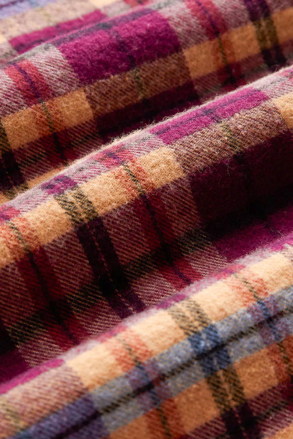 Portuguese Flannel Camicia in flanella di cotone modello Ruiva 067 MLTCLR 