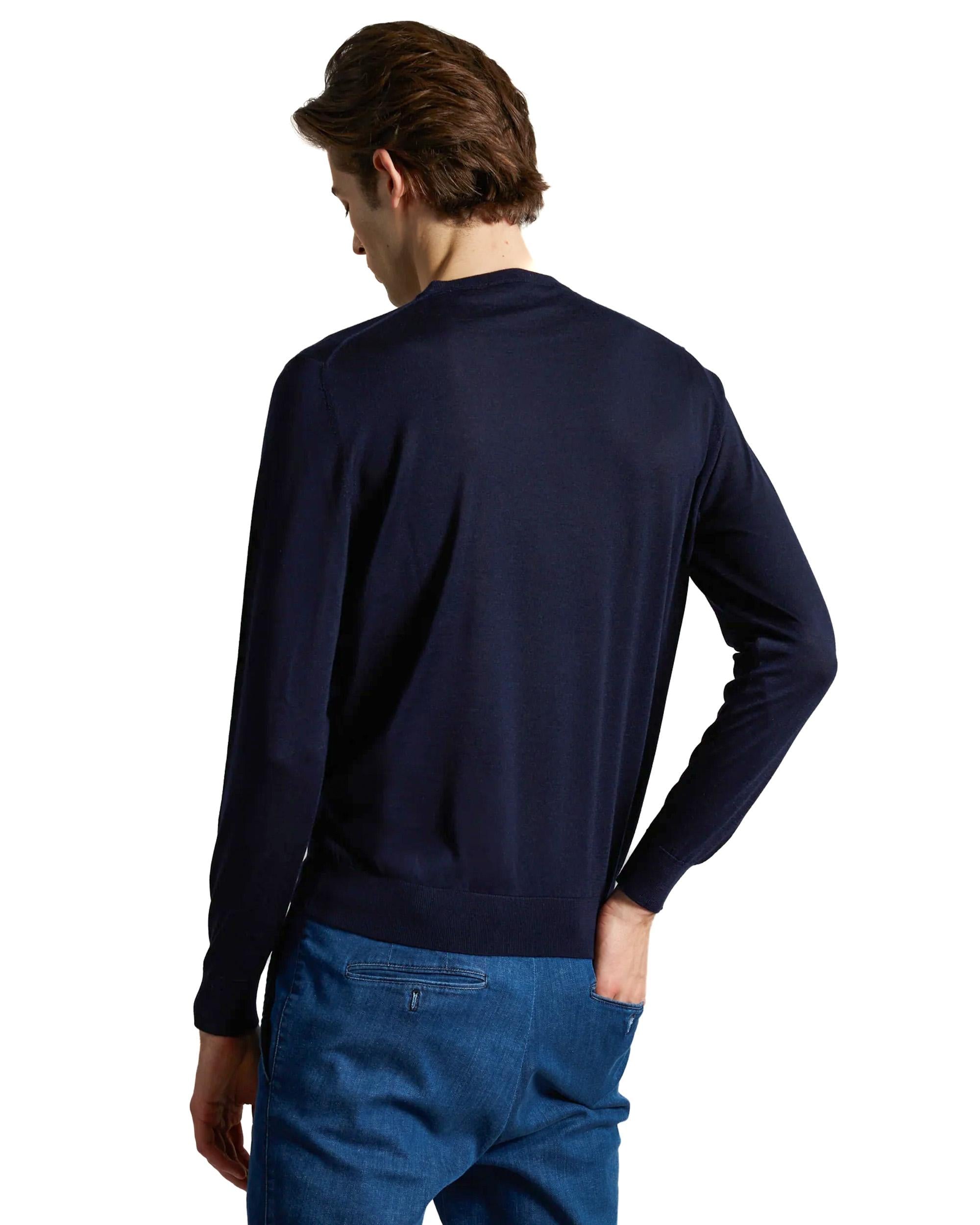 Maglia girocollo in lana kid wool 12.8 micron MA00057-80APL 43000 Colombo 