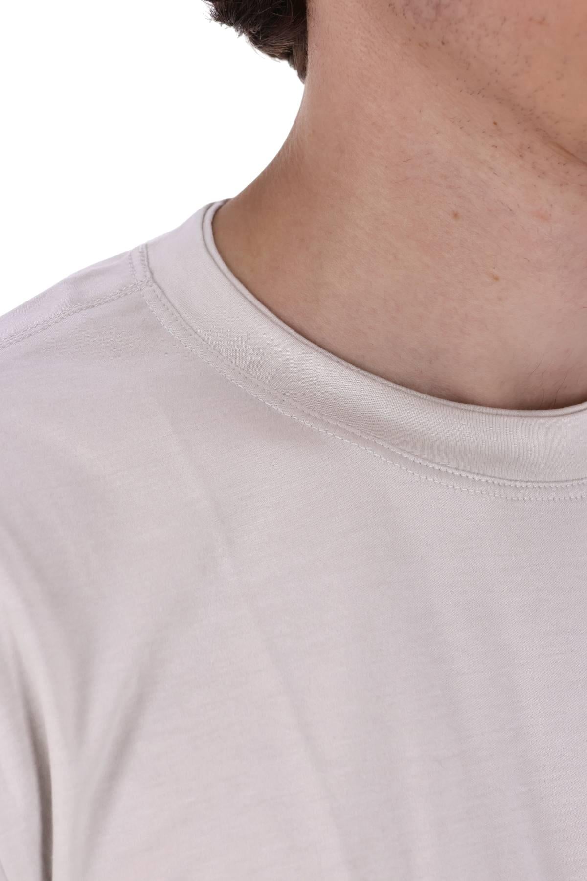 Eleventy T-shirt in cotone con doppi profili tono su tono X75TSHK19 TES0K035 02 