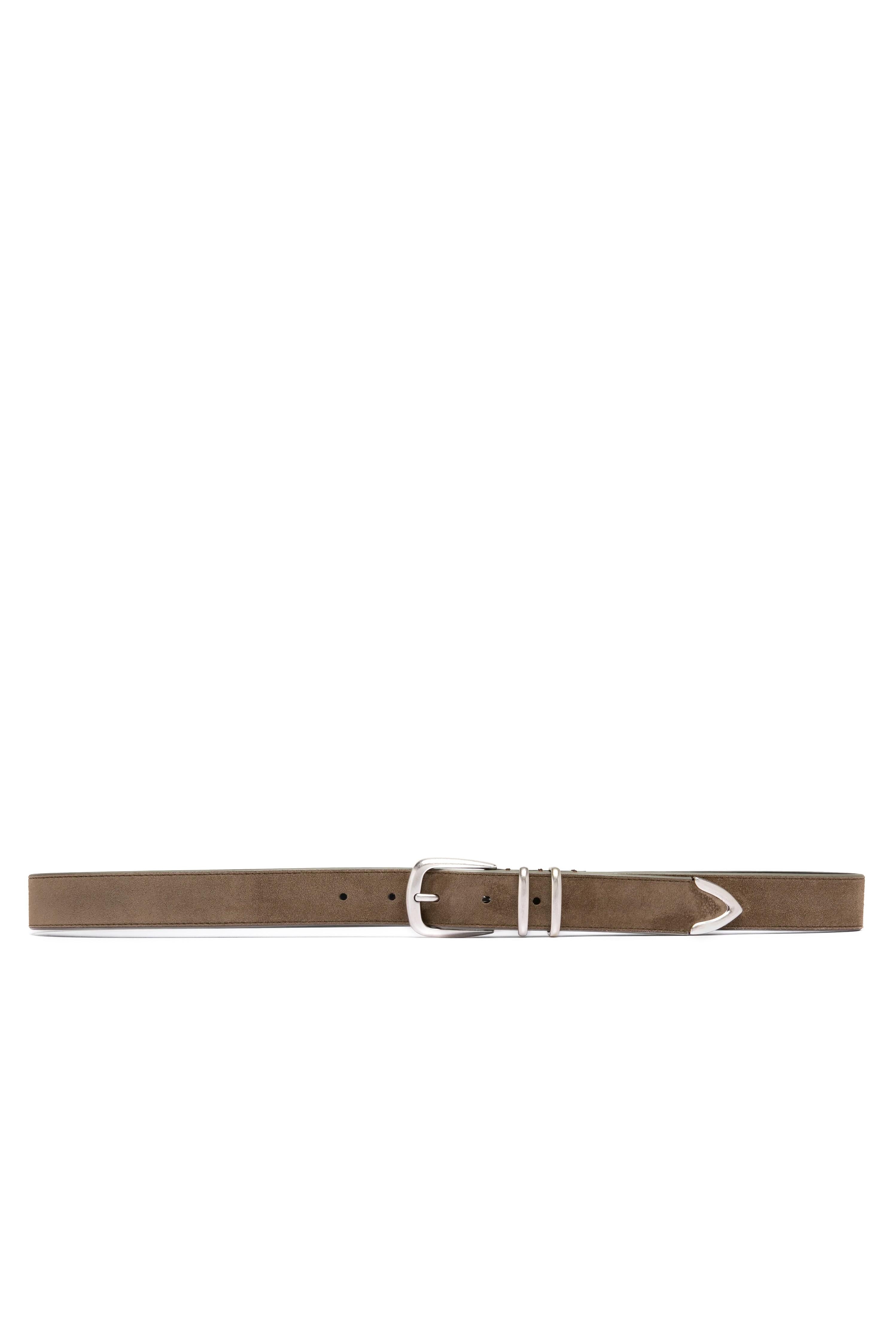 Officine Creative Cintura in camoscio OCFSTRI74LIGC1F236 ANTILOPE 