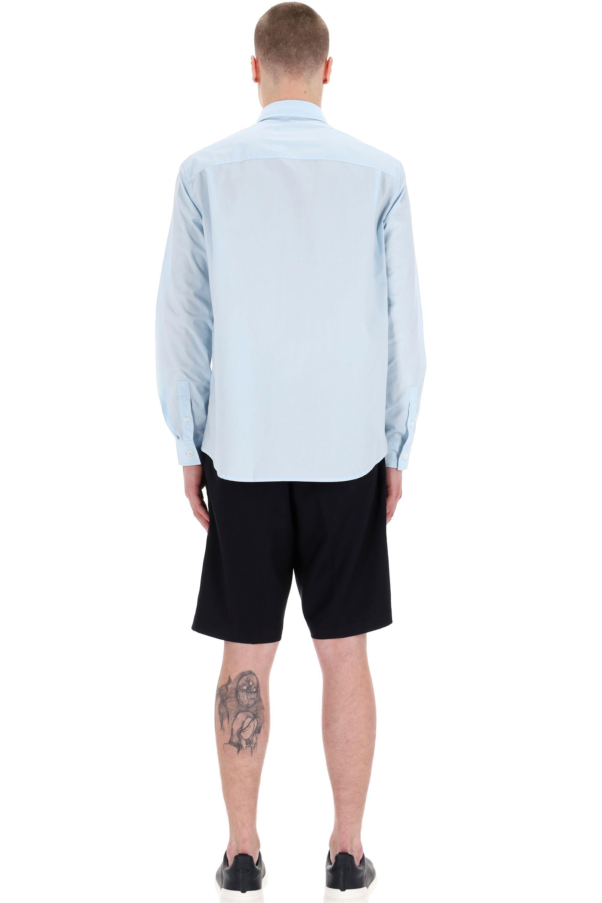A.P.C. Camicia in cotone con button down e taschino COEVD-H12509 IAV 