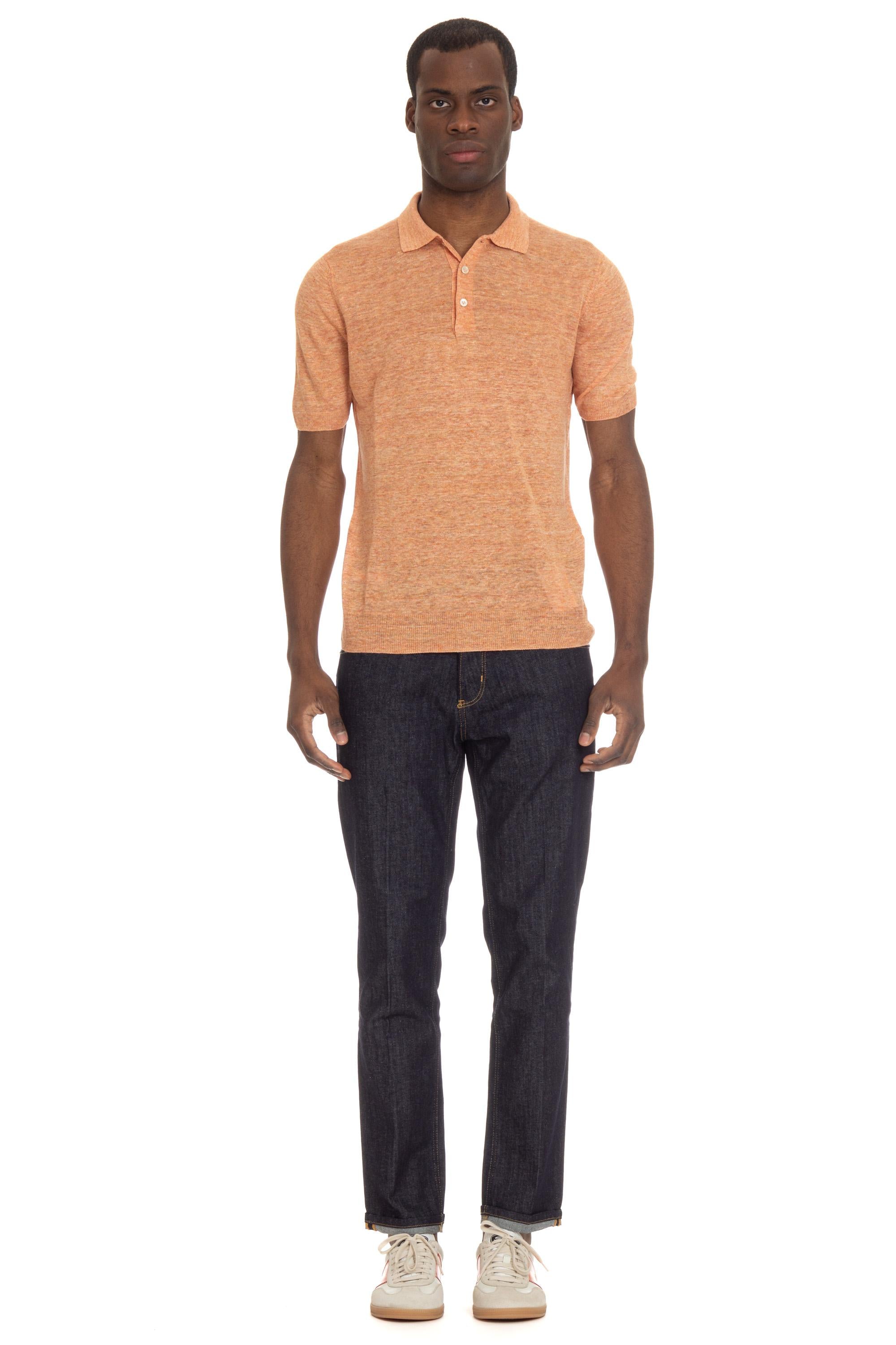 Polo in lino 57187 24804/3 330 Gran Sasso 