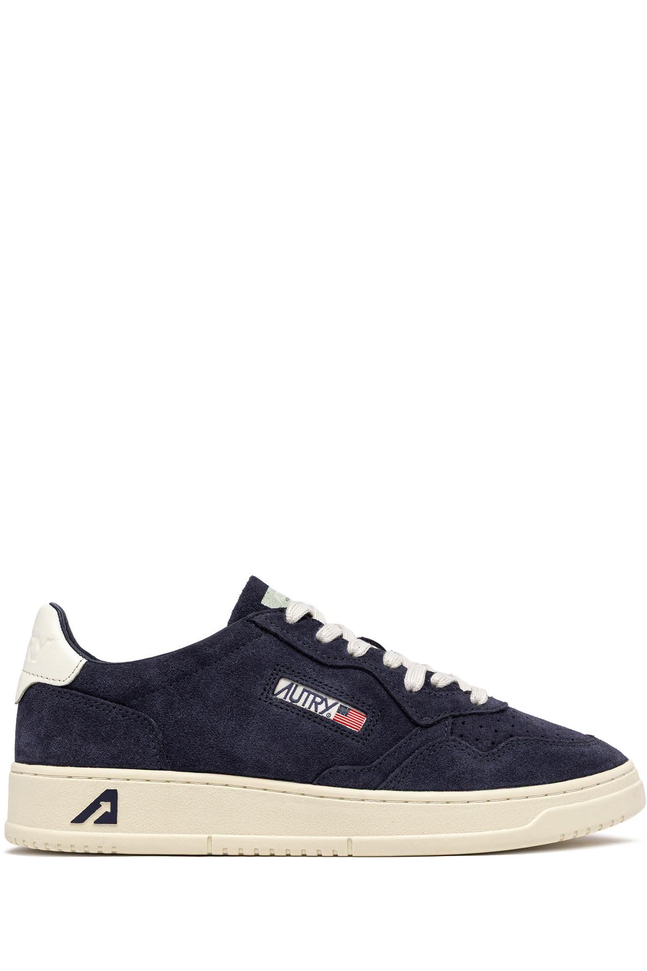 Autry Sneaker Medalist in camoscio talloncino bianco AULM UH11 SPBLUE/WHT 