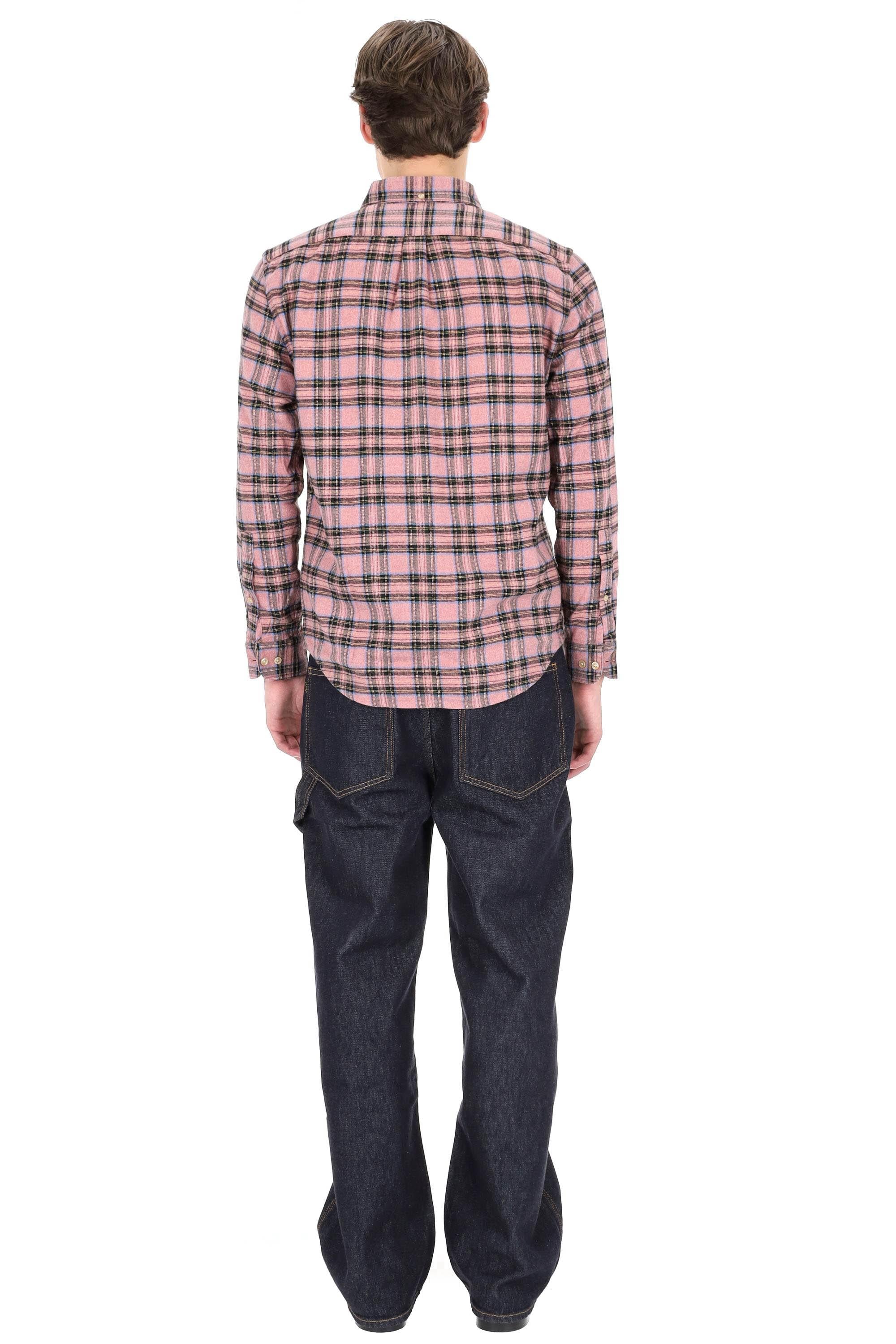 Portuguese Flannel Camicia in flanella di cotone modello Cais 020 MLTCLR 