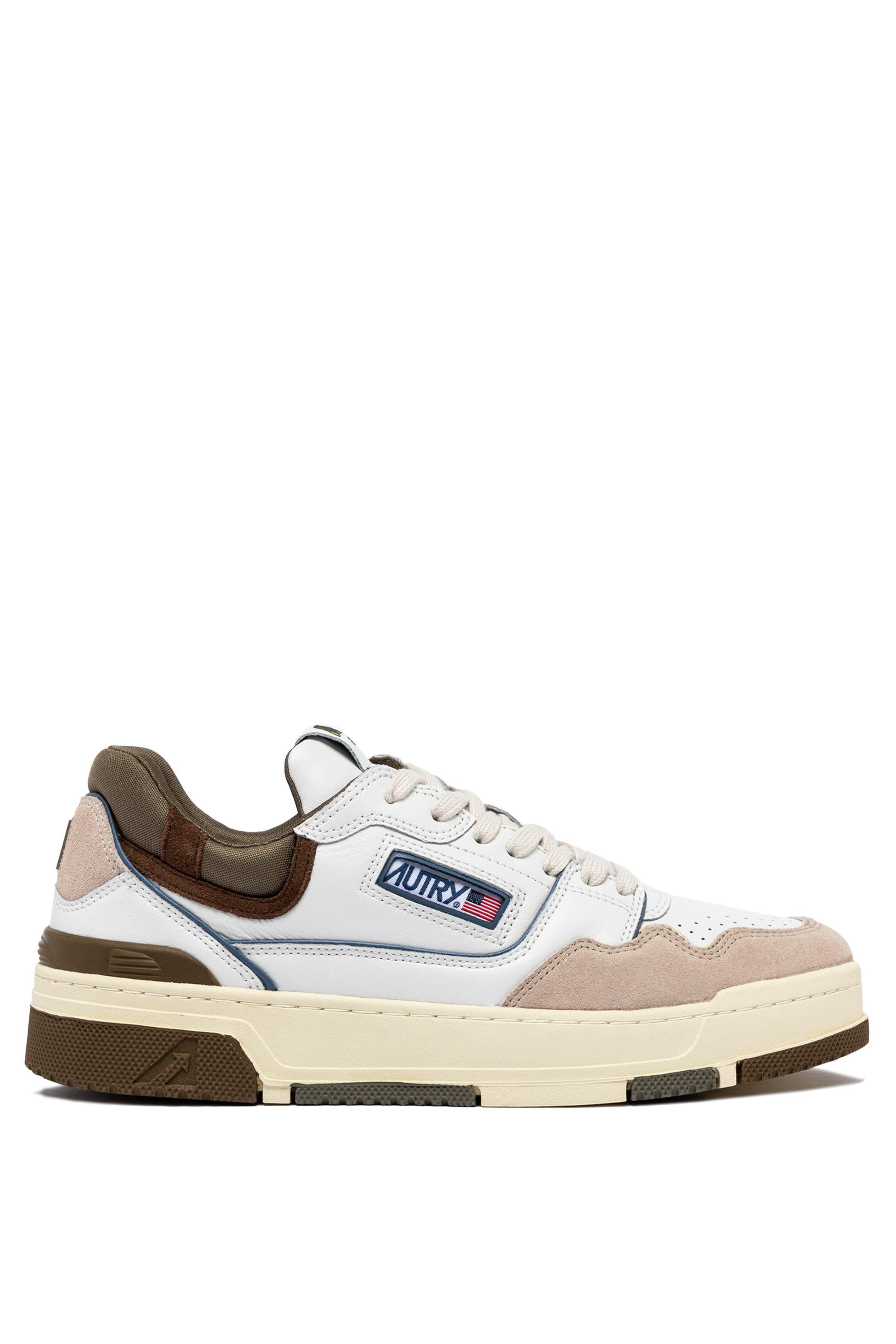 Sneaker CLC con dettagli verde militare ROLM MC02 WHT/CVRTGREEN Autry 