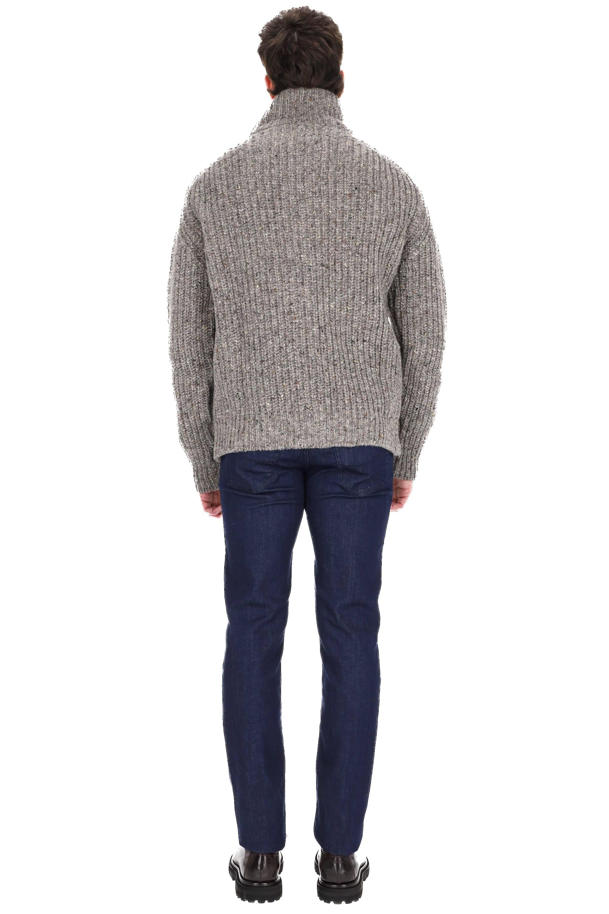 Howlin' Maglia full zip in lana sale pepe LOOSE ENDS GREYMIX 