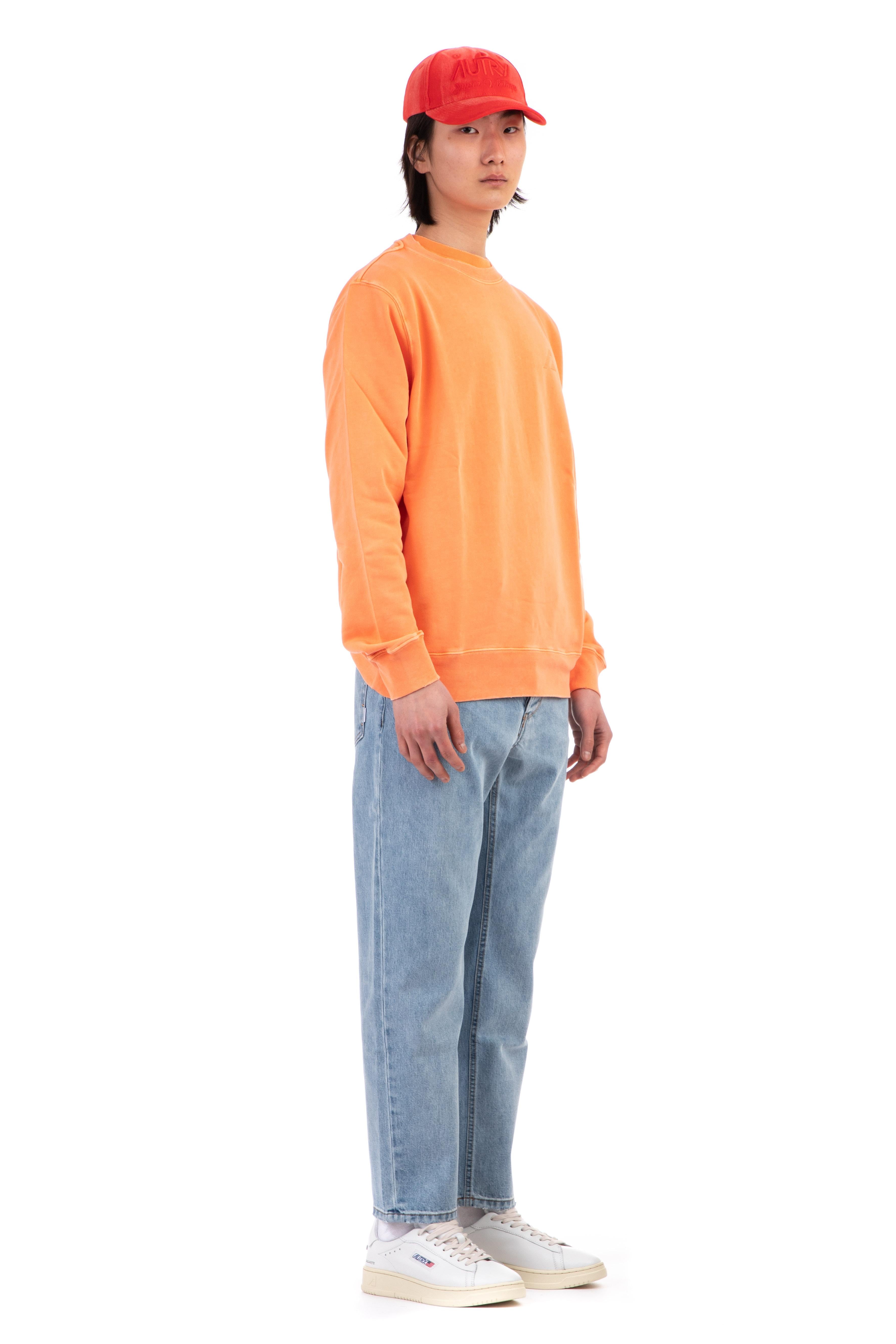 Felpa supervintage in cotone SWSM 2545 ORNG Autry 