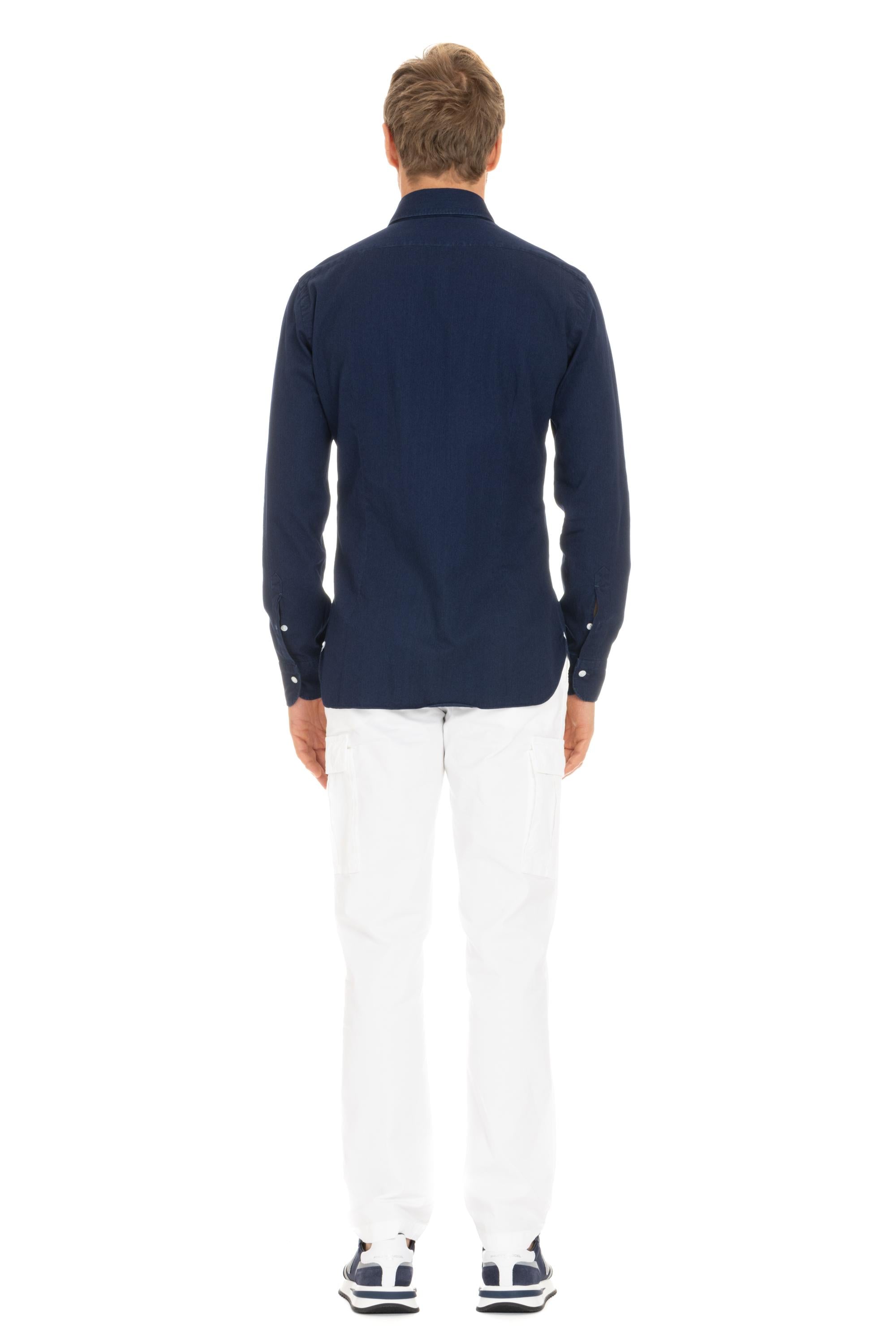 Camicia in denim scuro linea Dandylife LIU13P0140005.U 0001 Barba 