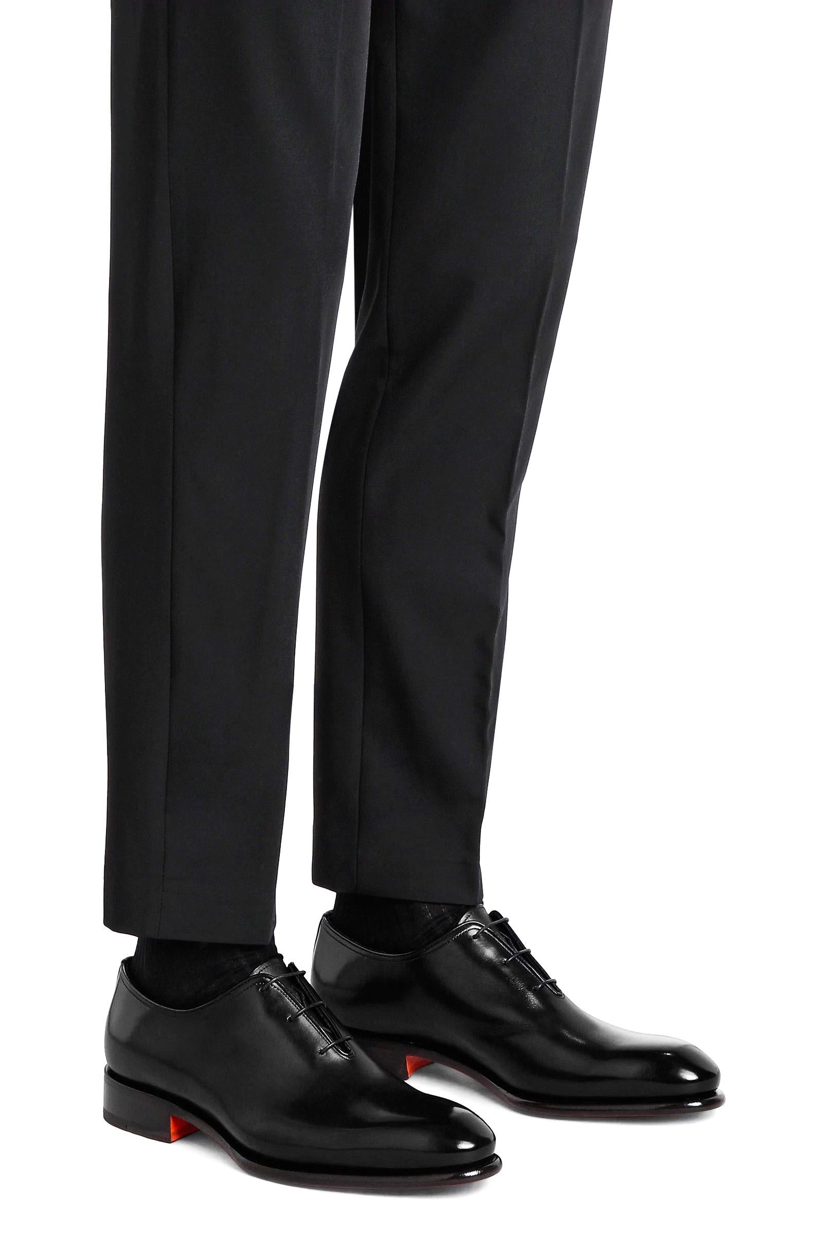 Santoni Scarpa stringata oxford in pelle anticata MCCR16229MC1HVVD N01 