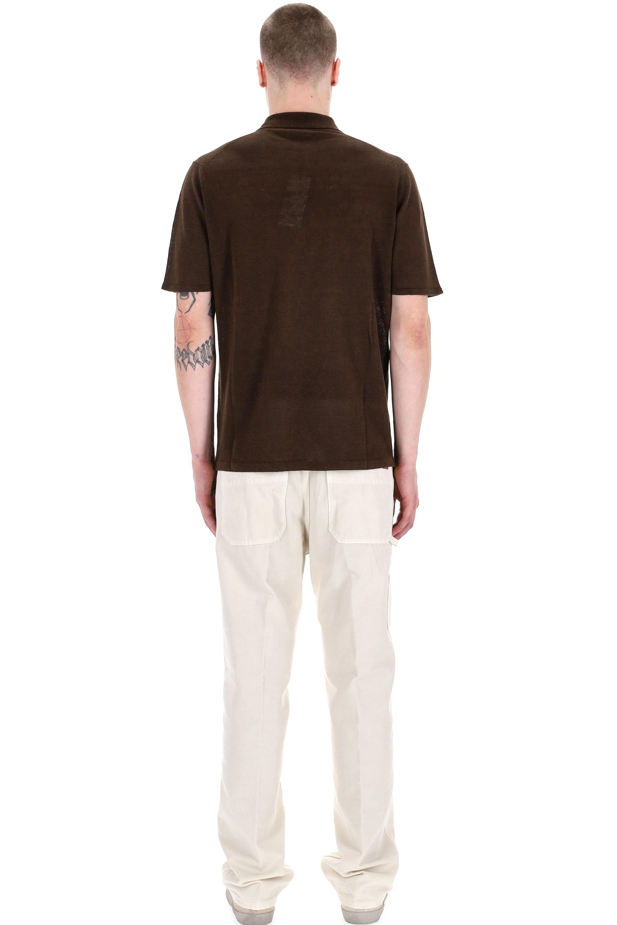 Polo manica corta in lino RB20024 RB2008 Roberto Collina 