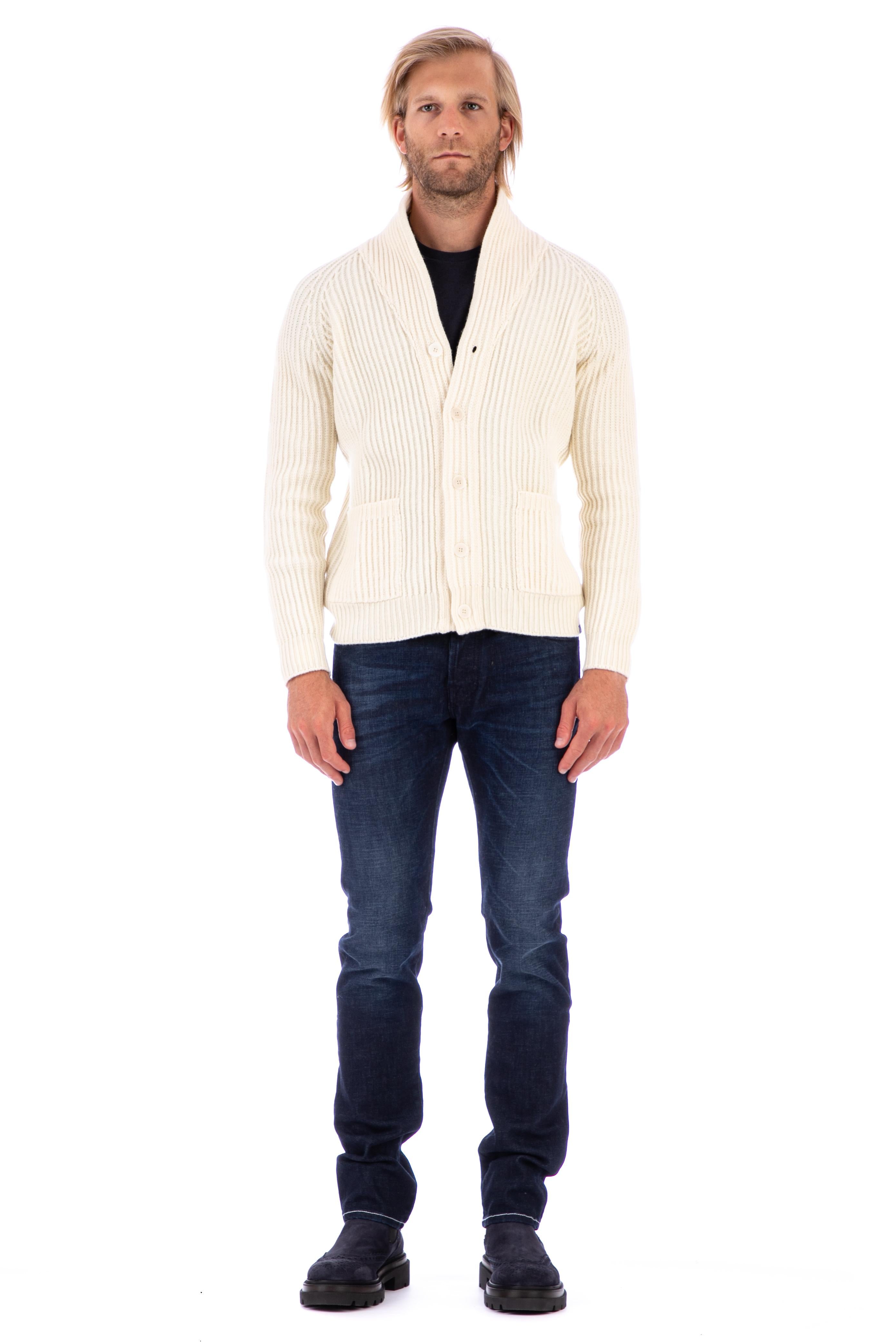 Cardigan in lana costa inglese reversibile mod. tamata MA831 0305238IF C470 Fly3 