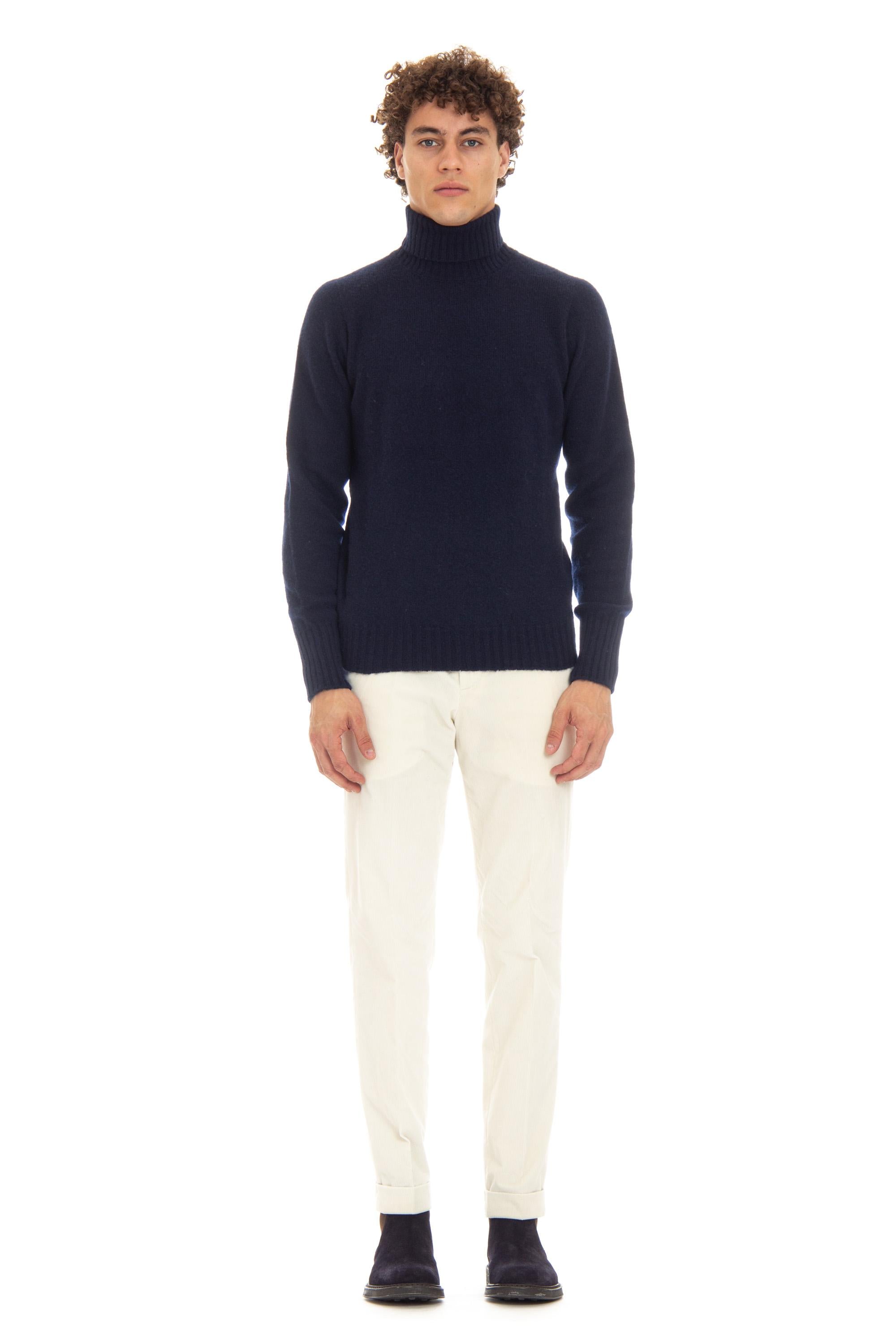 Maglia dolcevita in lana di agnello D4W404N 790 Drumohr 