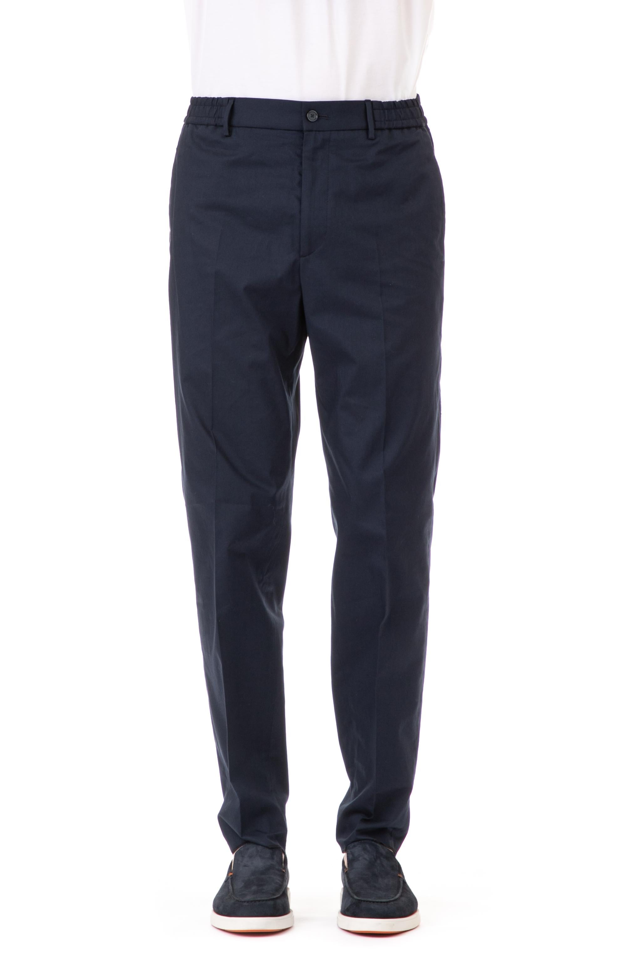 Pantalone in cotone con elastico in vita mod. garcon P-GARCON 770104 387 Tagliatore 