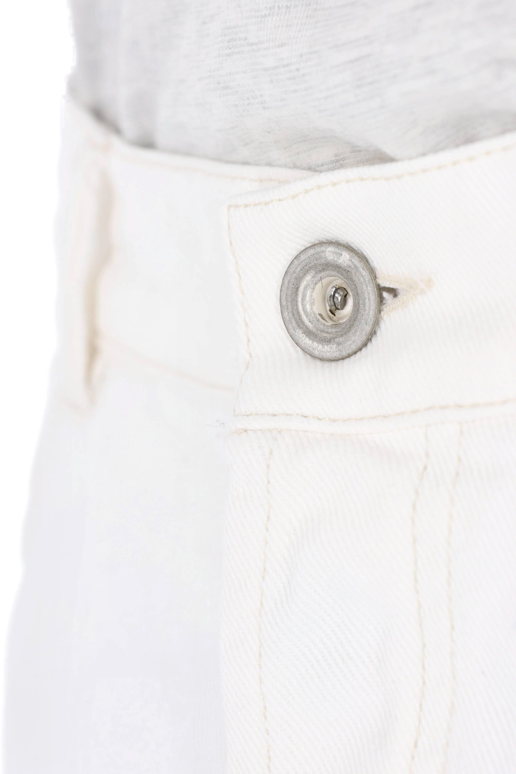 CP Company Jeans bianco in bull di cotone 10oz MPA286A11  0625W 103 