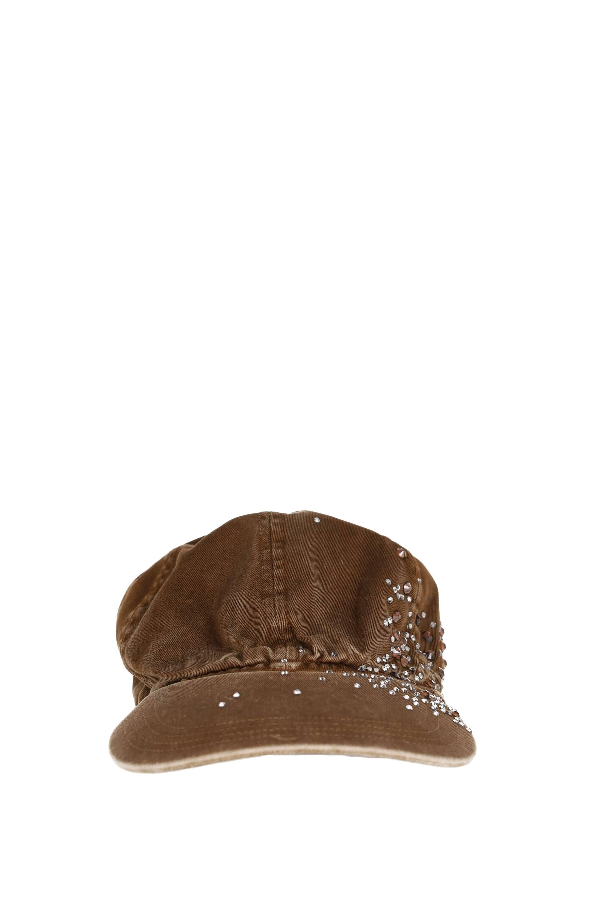 Haikure Cappello baseball gioiello in cotone mod. Rhinestones 58106GF142PX-2 T0003 
