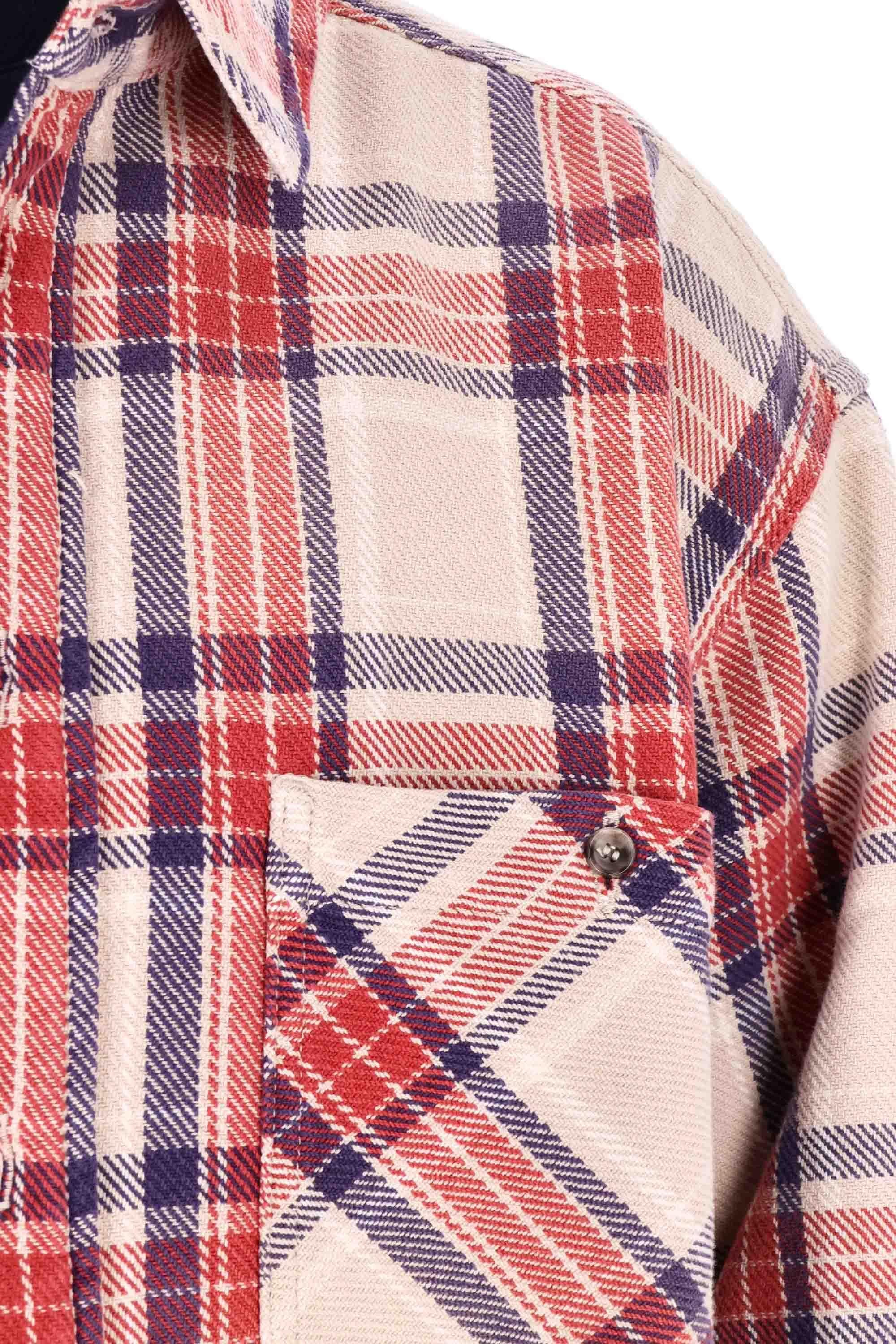 Overshirt check in cotone modello Nelson 06054TF135 CV466 Haikure 