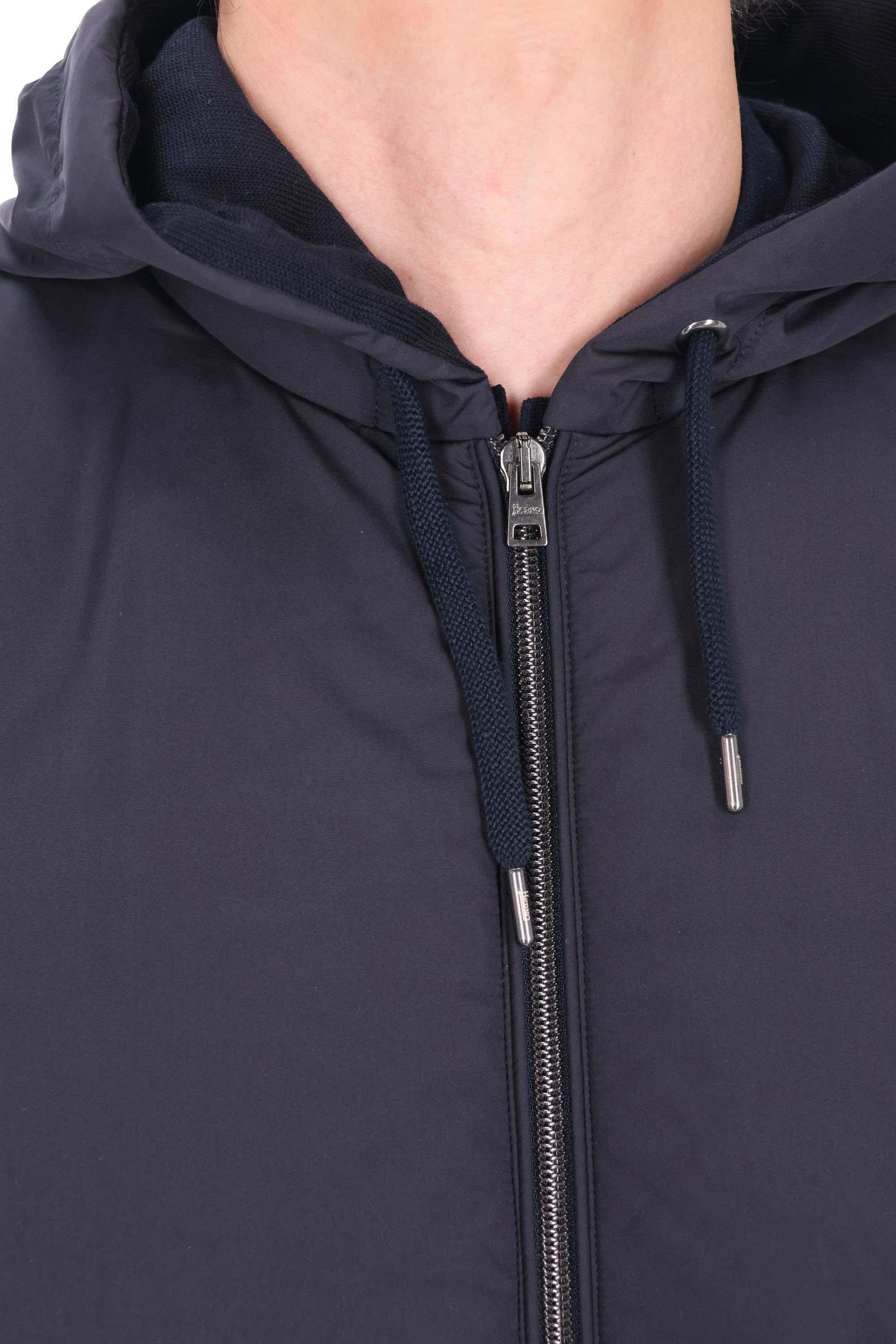 Herno Giubbino bomber bimateriale MC000168U 9201 