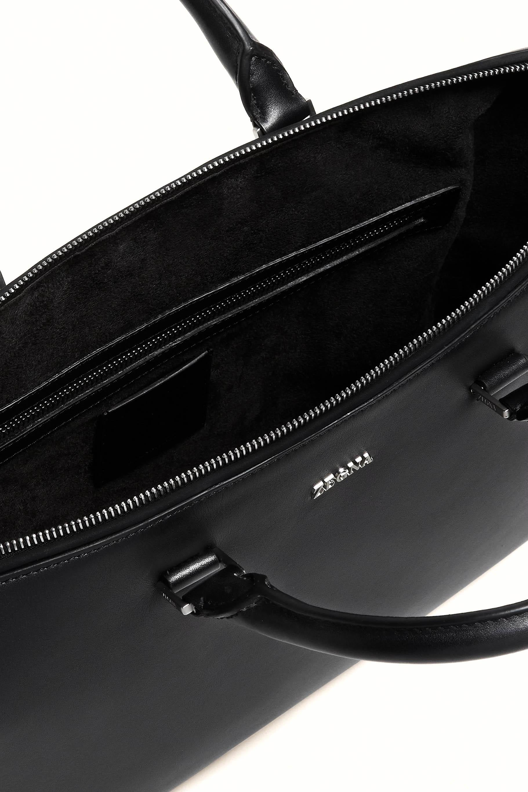 Zegna Borsa business bag in pelle di vitello LHGRN-C2157Z NER 