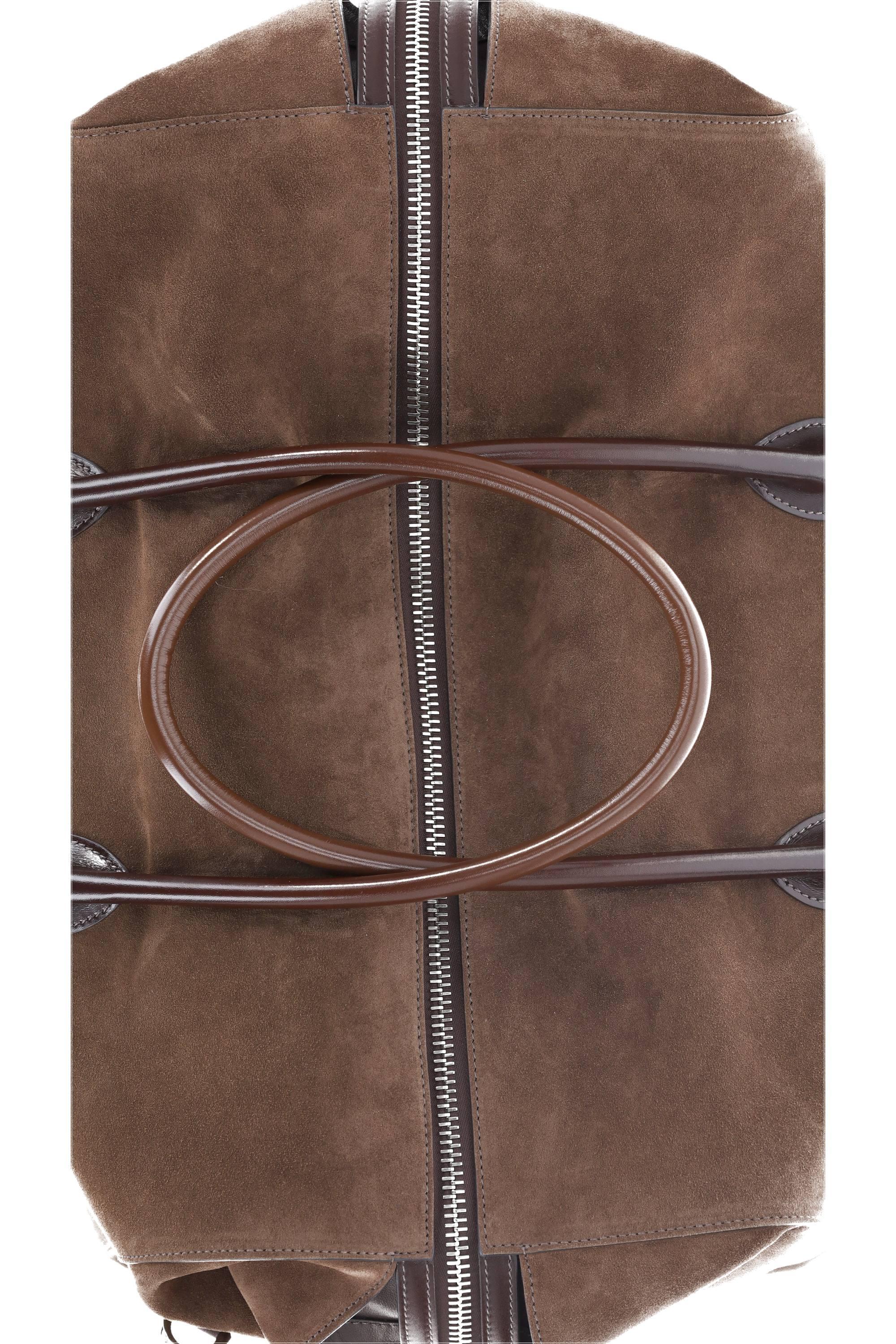 Santoni Borsa da viaggio in pelle scamosciata UIBBA2905BS S23 