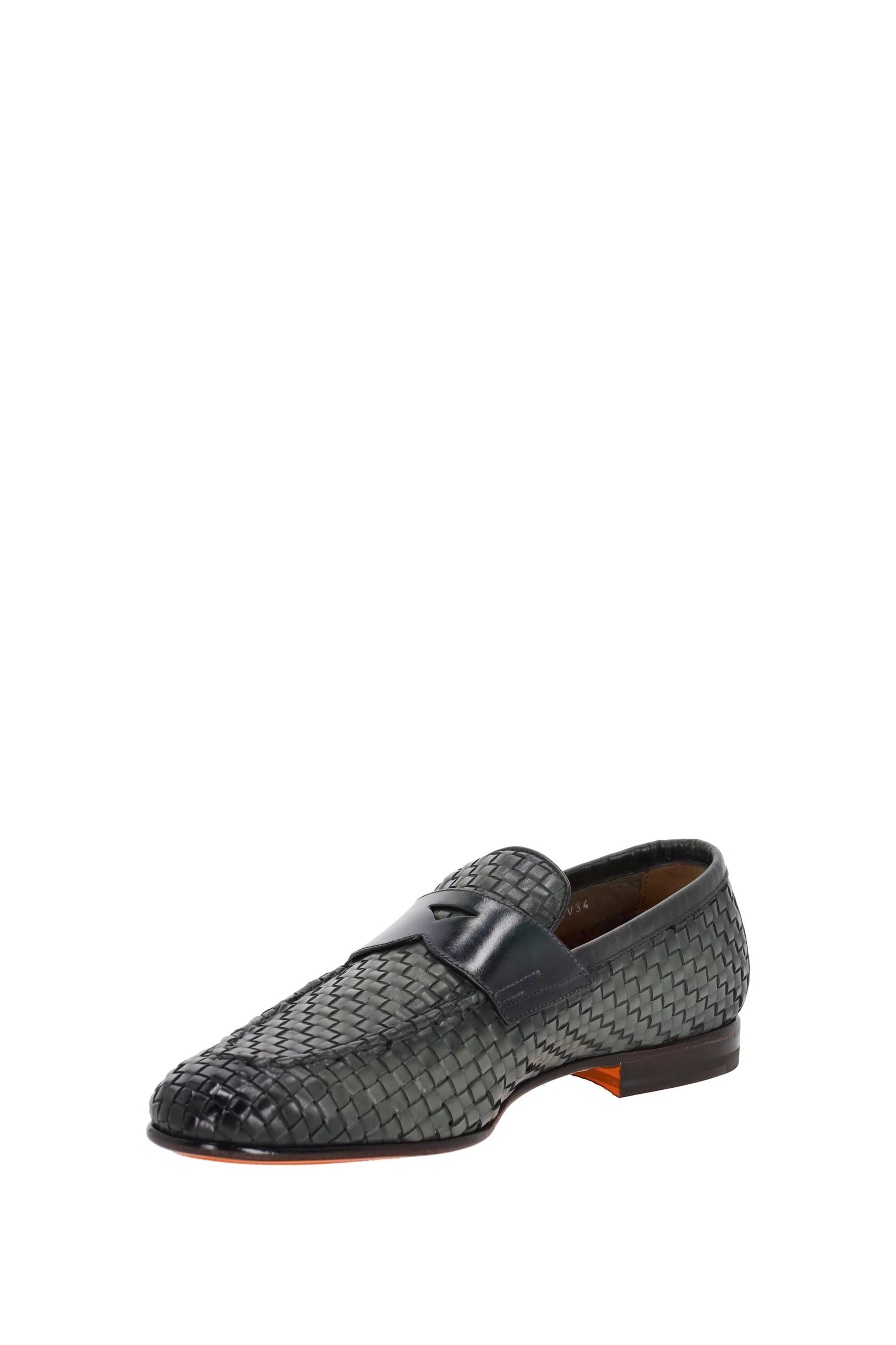 Santoni Mocassino ad intreccio mod. Carlos MCNC13903LA3SWNC V34 